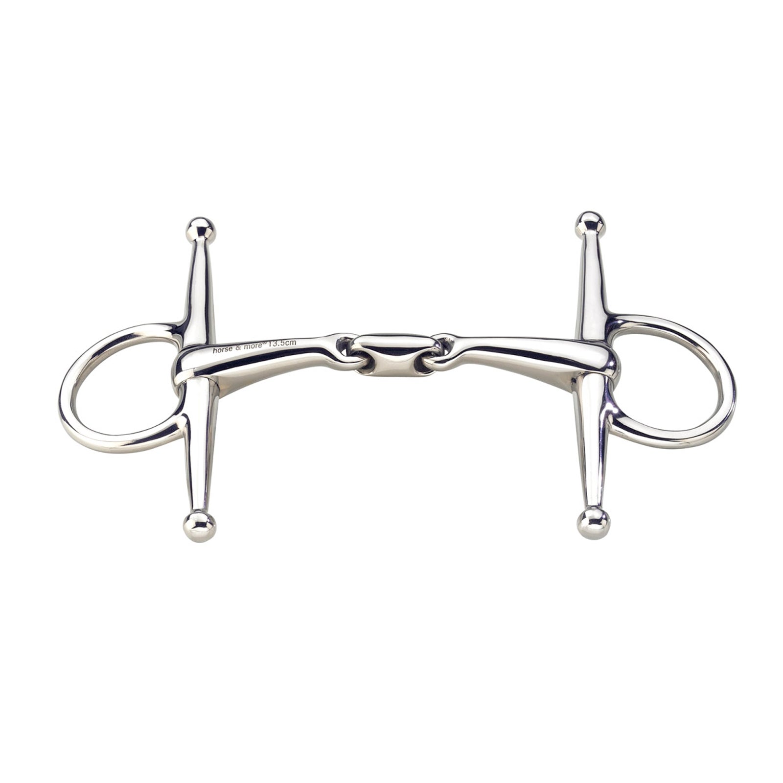 Sprenger Max-Control Full cheek stainlass steel bit, double jointed Bitt
