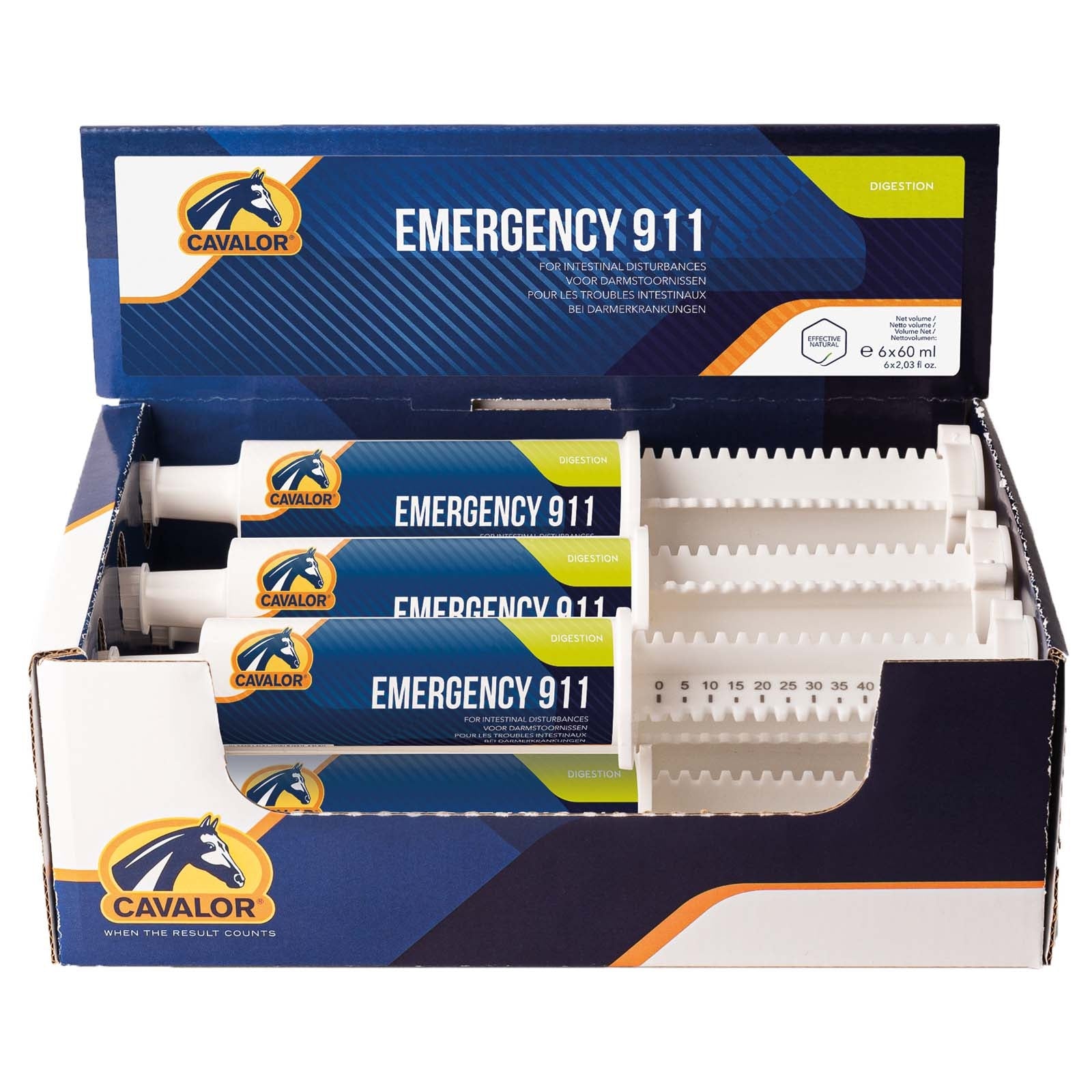 Cavalor Emergency 911 bokspasta, fordøyelse, 6x60ml Horse Feed & Nutrition