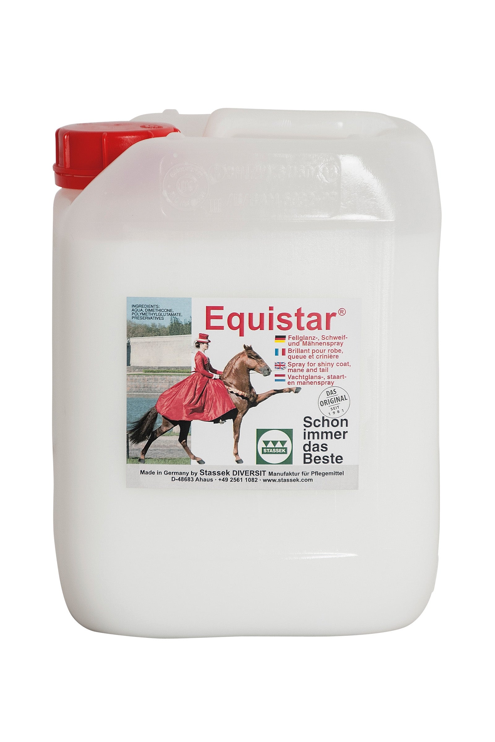 Stassek Equistar Beholder, 2 liters Hestepleie