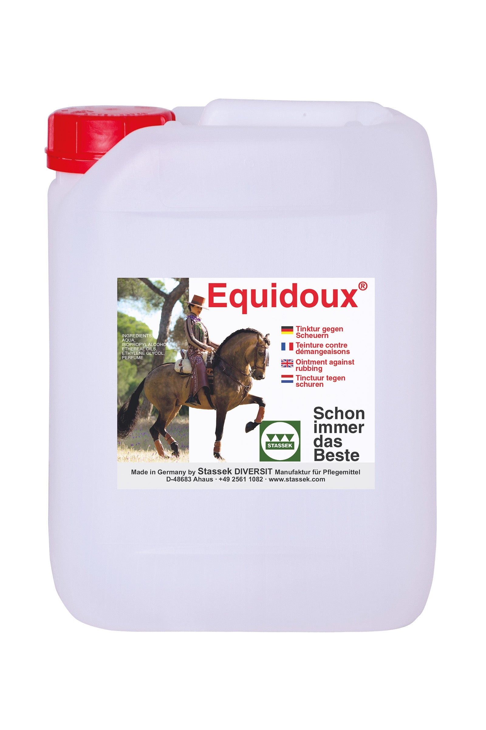 Stassek Equidoux Væske, 5 liters Hestepleie