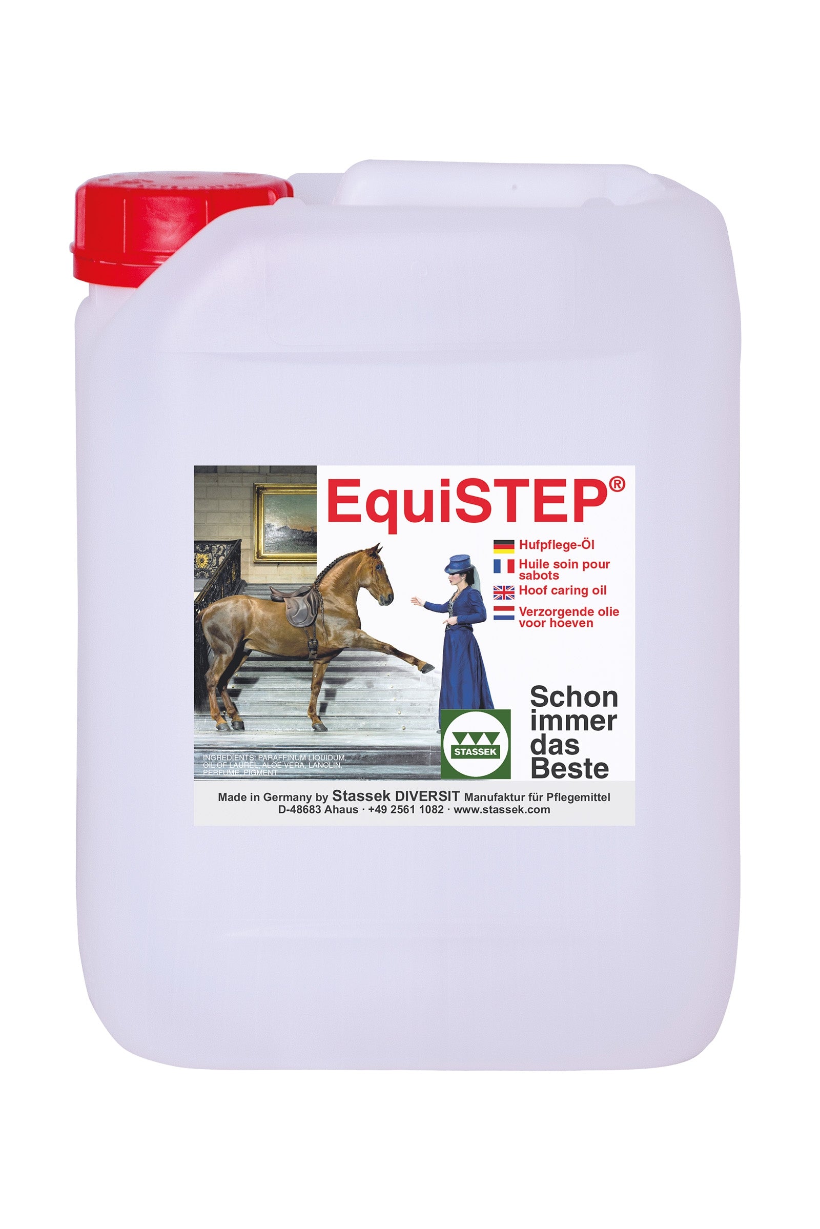 Stassek EquiSTEP Hovolje refillbeholder, 5 liters Hestepleie