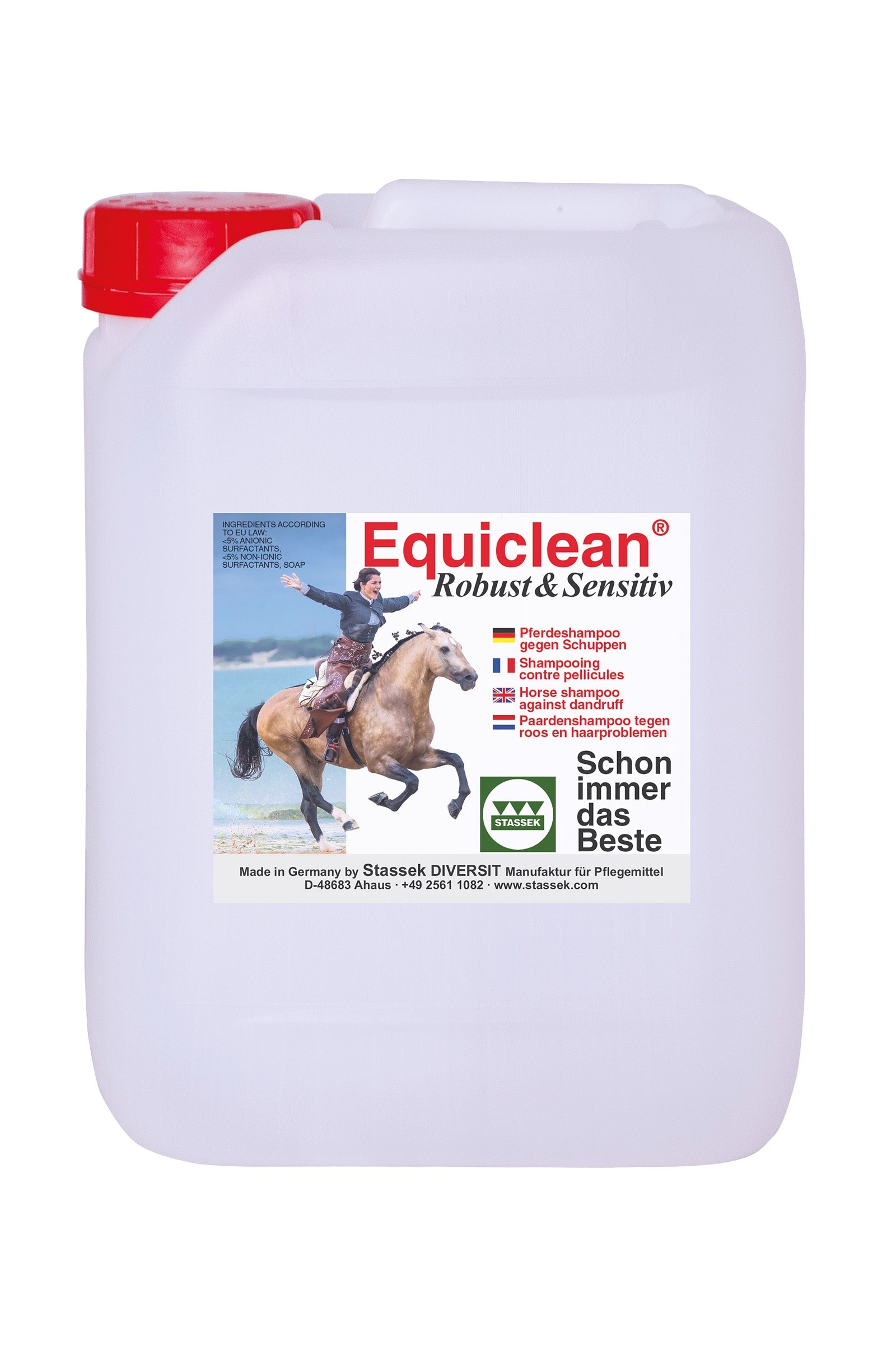 Stassek Equiclean Robust Utendørs sjampo, 2 liters Hestepleie
