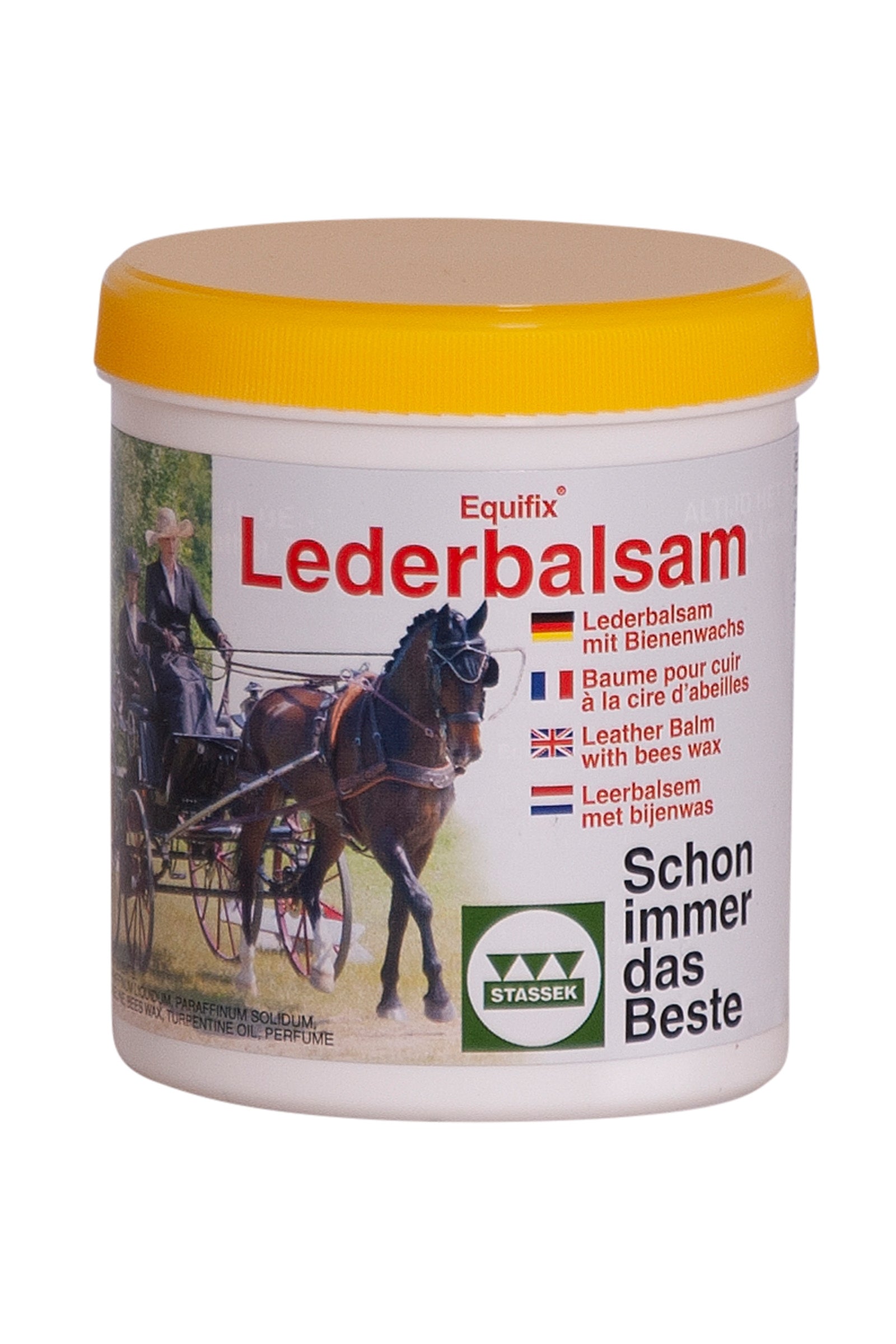 Stassek Equifix Lærbalsam med Bivoks, 500 ml Hestepleie