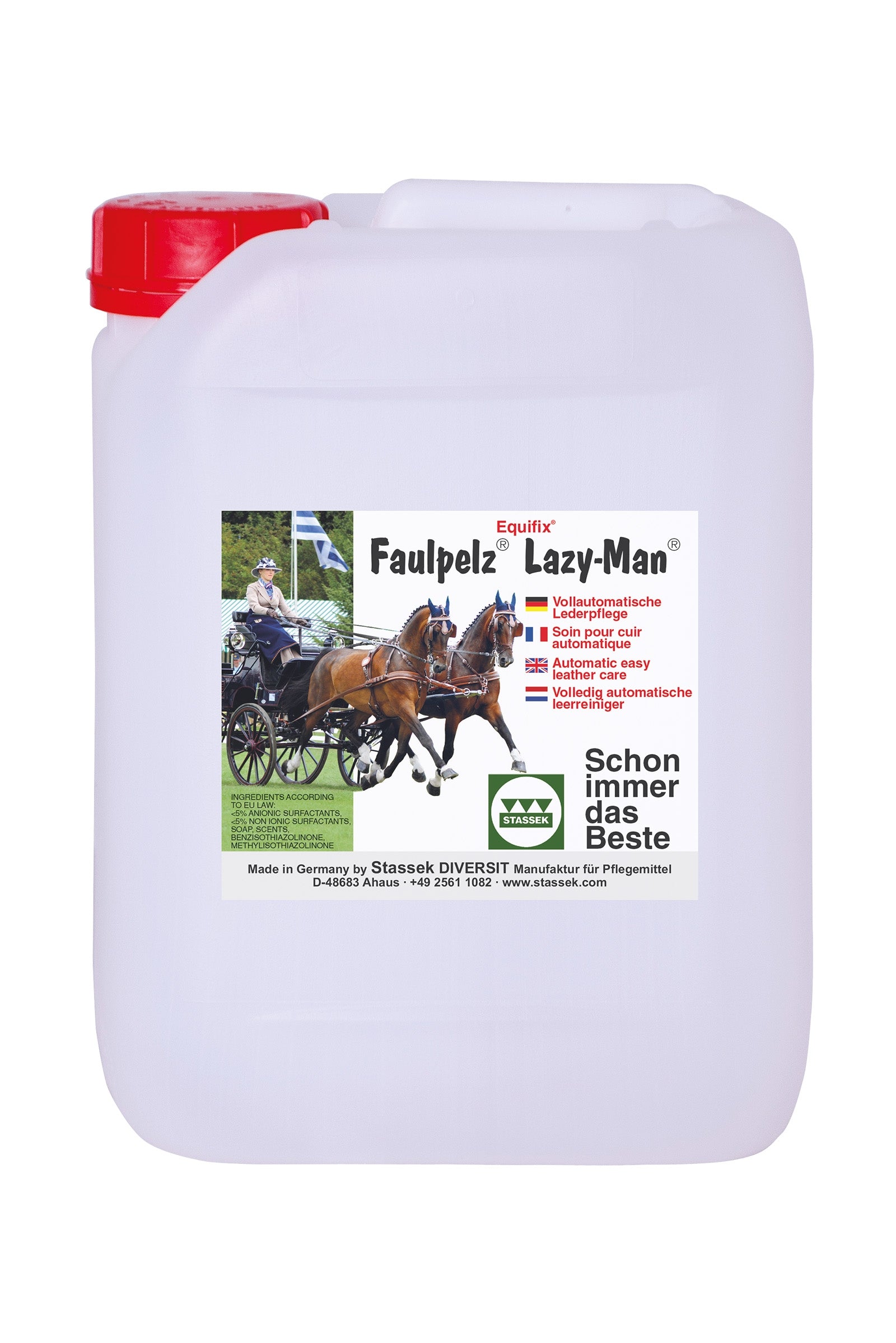 Stassek Equifix Faulpelz Lazy-Man Lærpleie, 2 liters Hestepleie