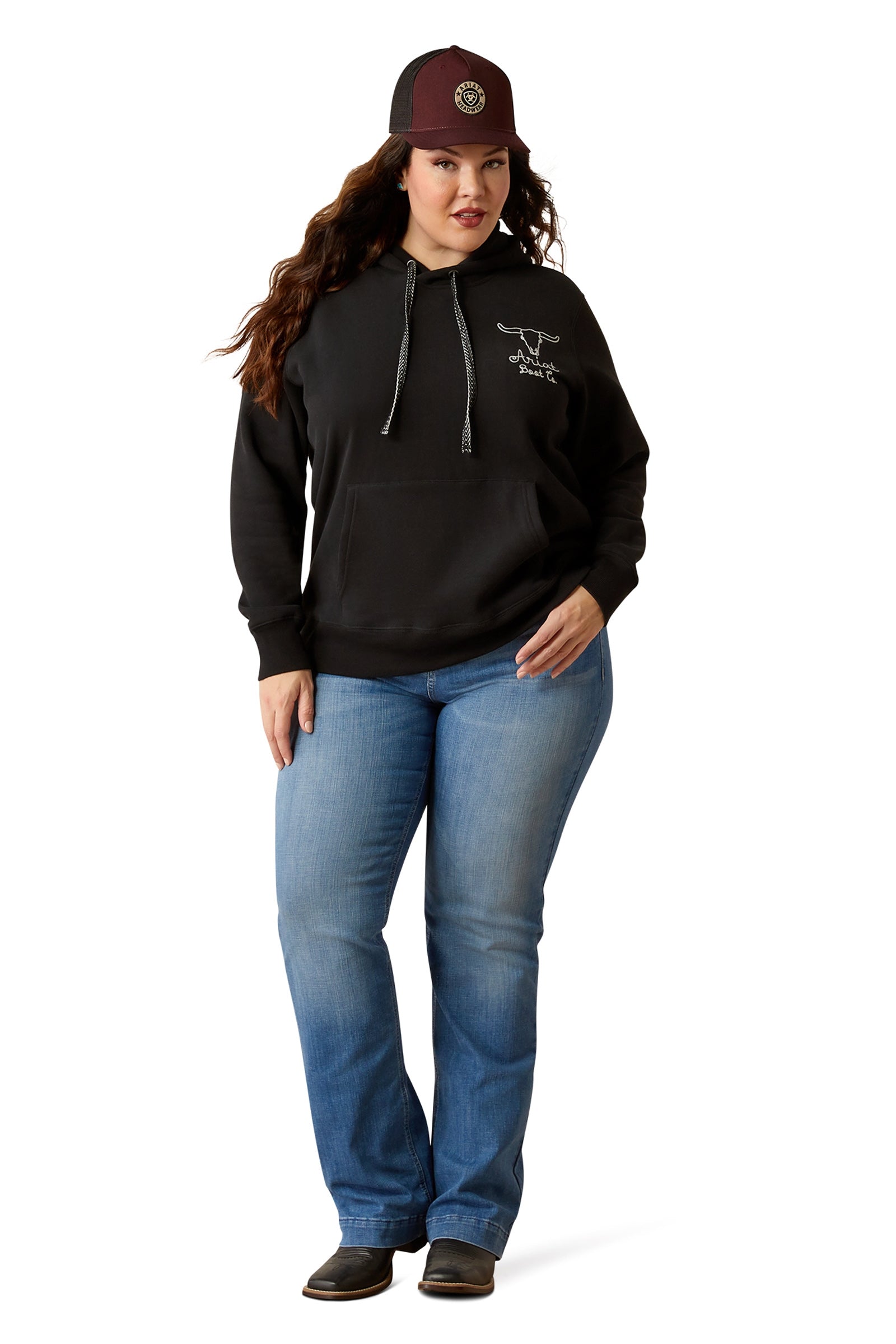 Ariat Steer Stitch Hoodie Rideklær til dame