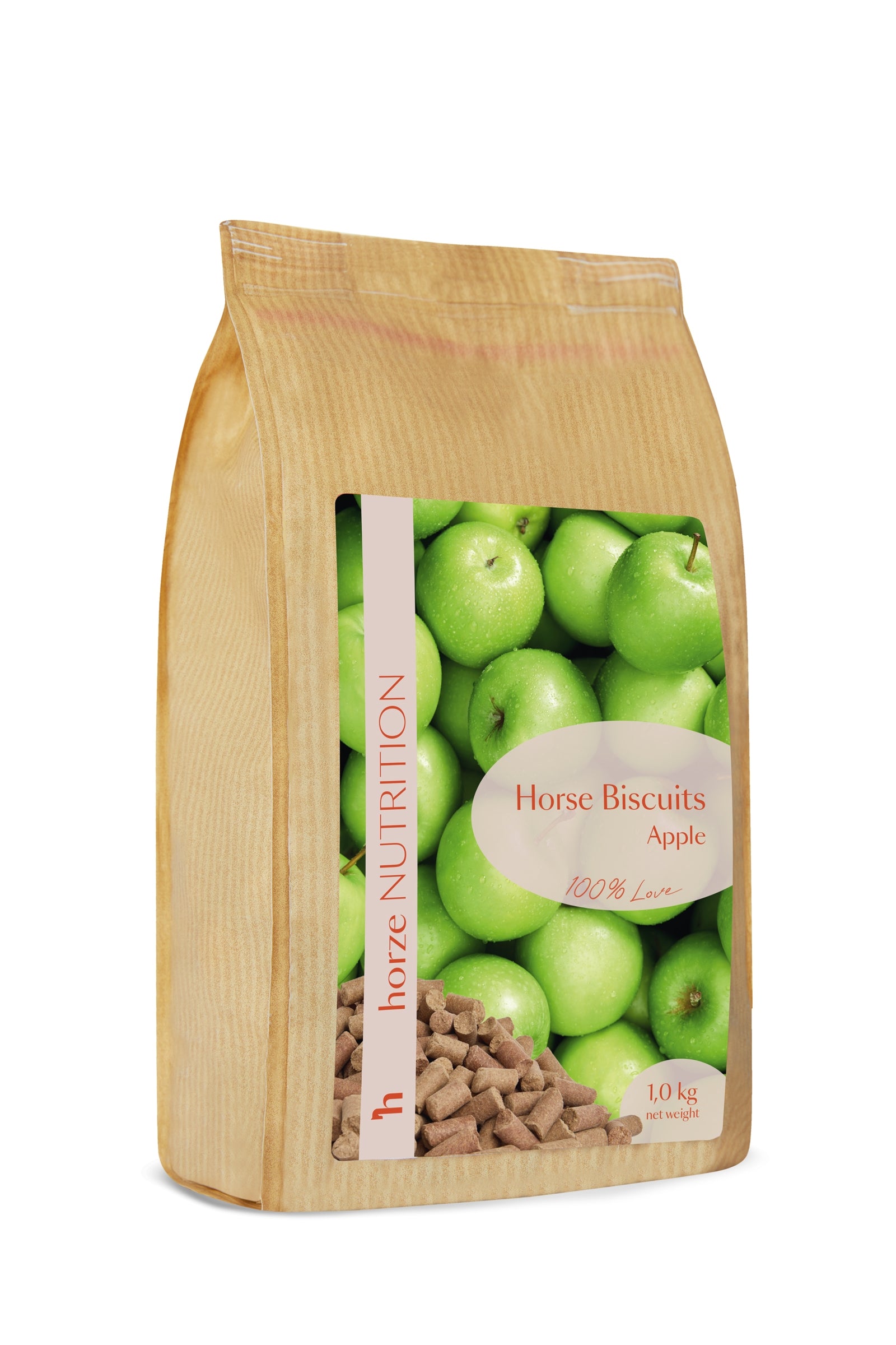 Horze Biscuits godbiter, eple, 1 kilo Horse Feed & Nutrition