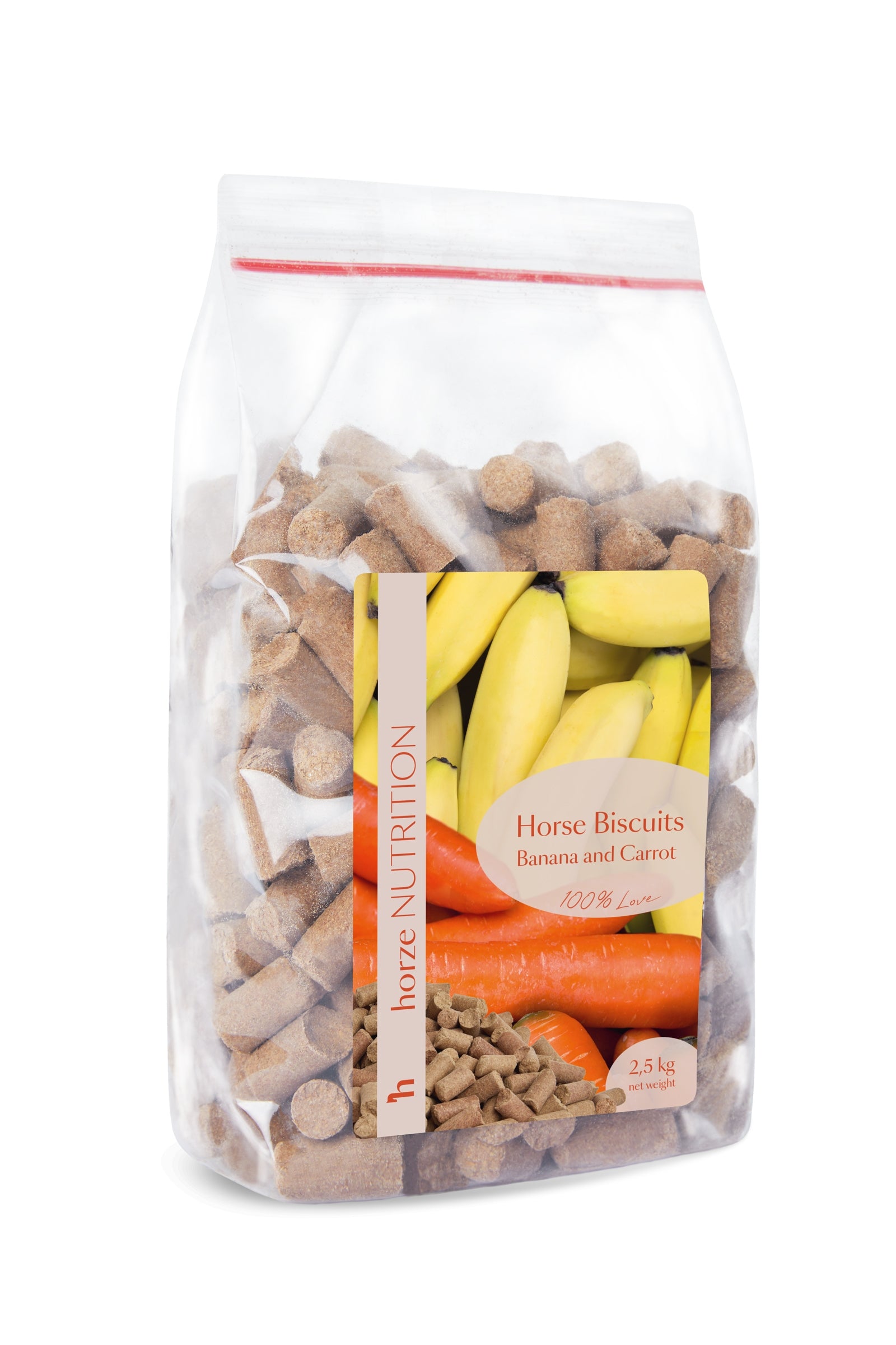 Horze Biscuits godbiter, banan og gulrot, 2,5 kilo Horse Feed & Nutrition