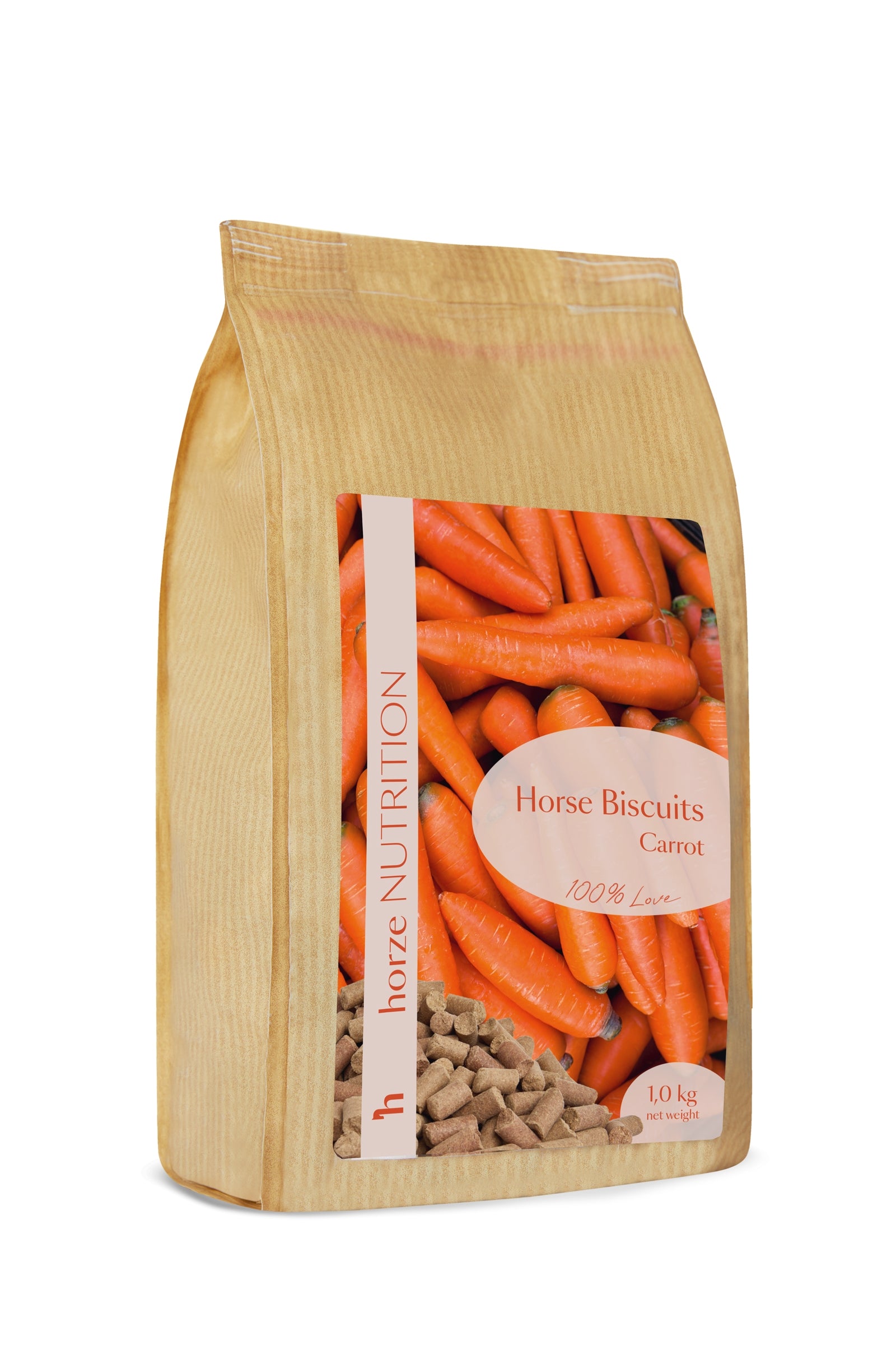 Horze Biscuits godbiter, gulrot, 1 kilo Horse Feed & Nutrition