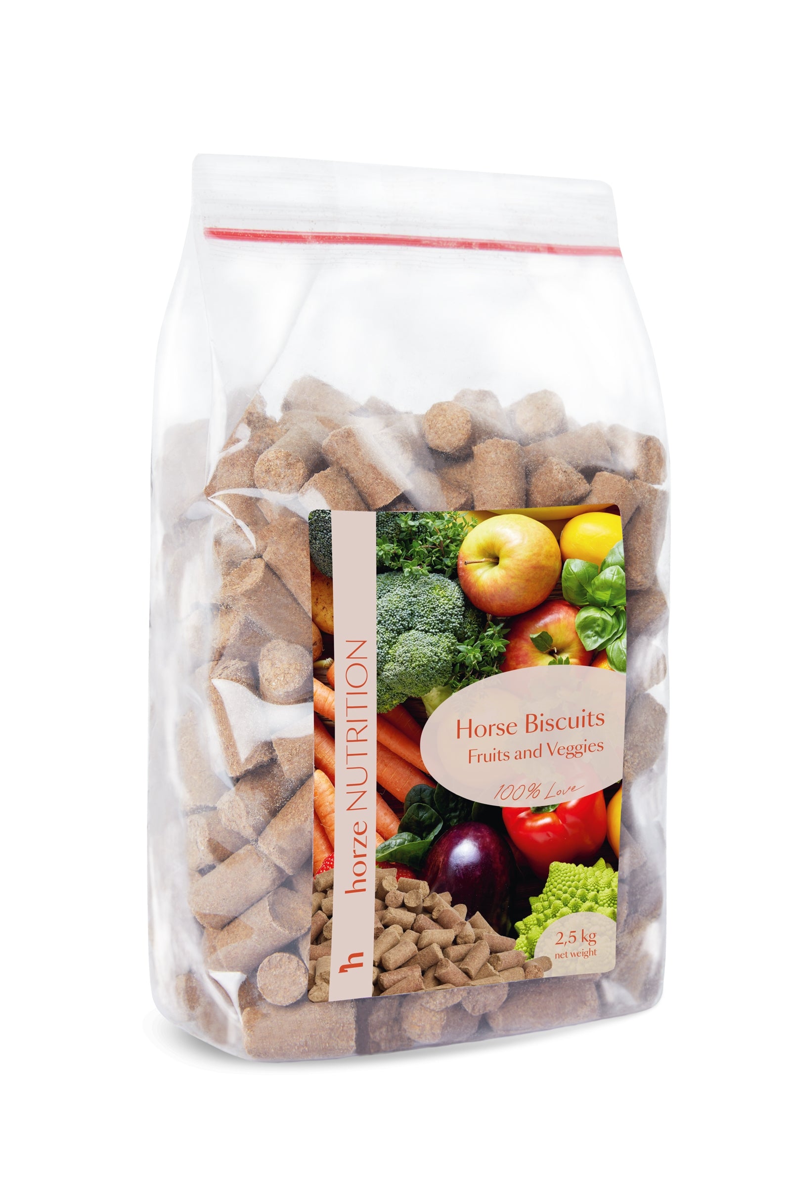 Horze Biscuits godbiter, frukt og grønnsaker, 2,5 kilo Horse Feed & Nutrition