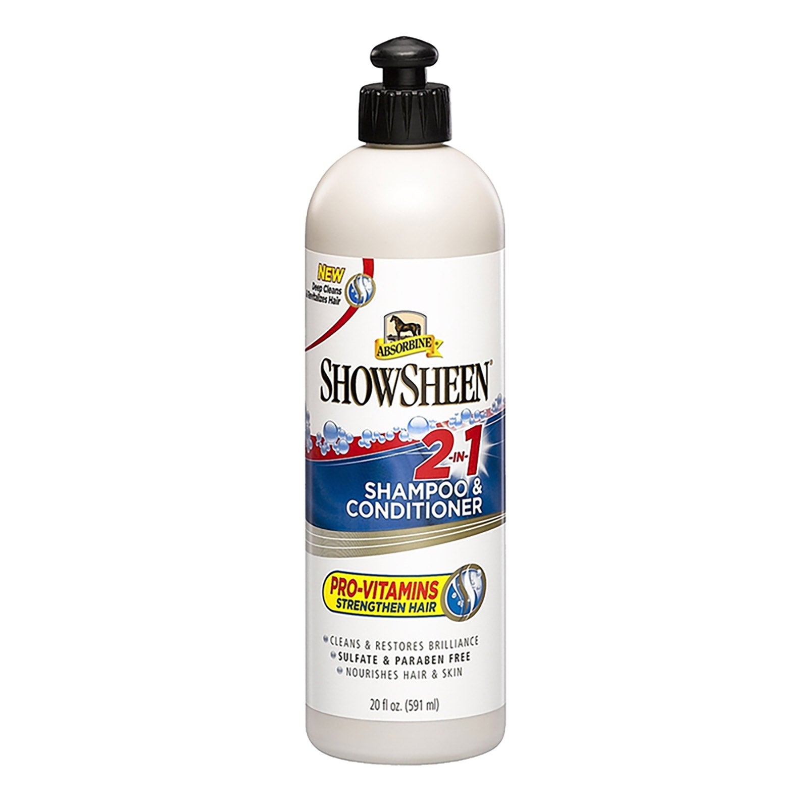 Absorbine Showsheen 2-i-1 - sjampo & balsam, 591 ml Hestepleie
