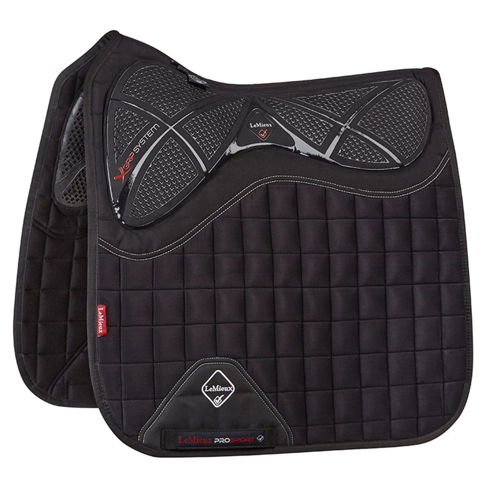 LeMieux X-Grip twin sided, dressur, firkantet Sjabraker
