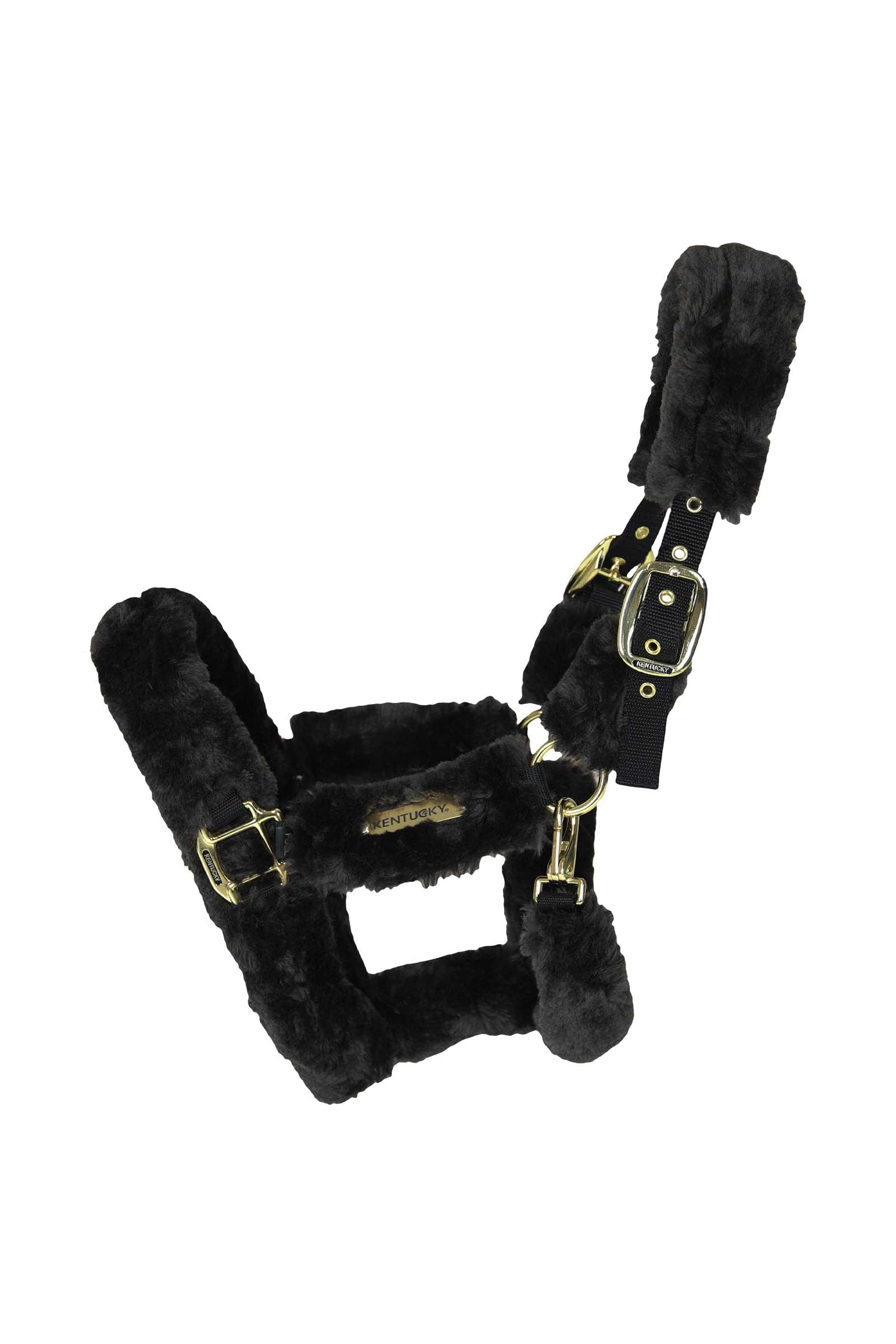 Kentucky Horsewear transportgrime med saueskinn Grimer og leietau