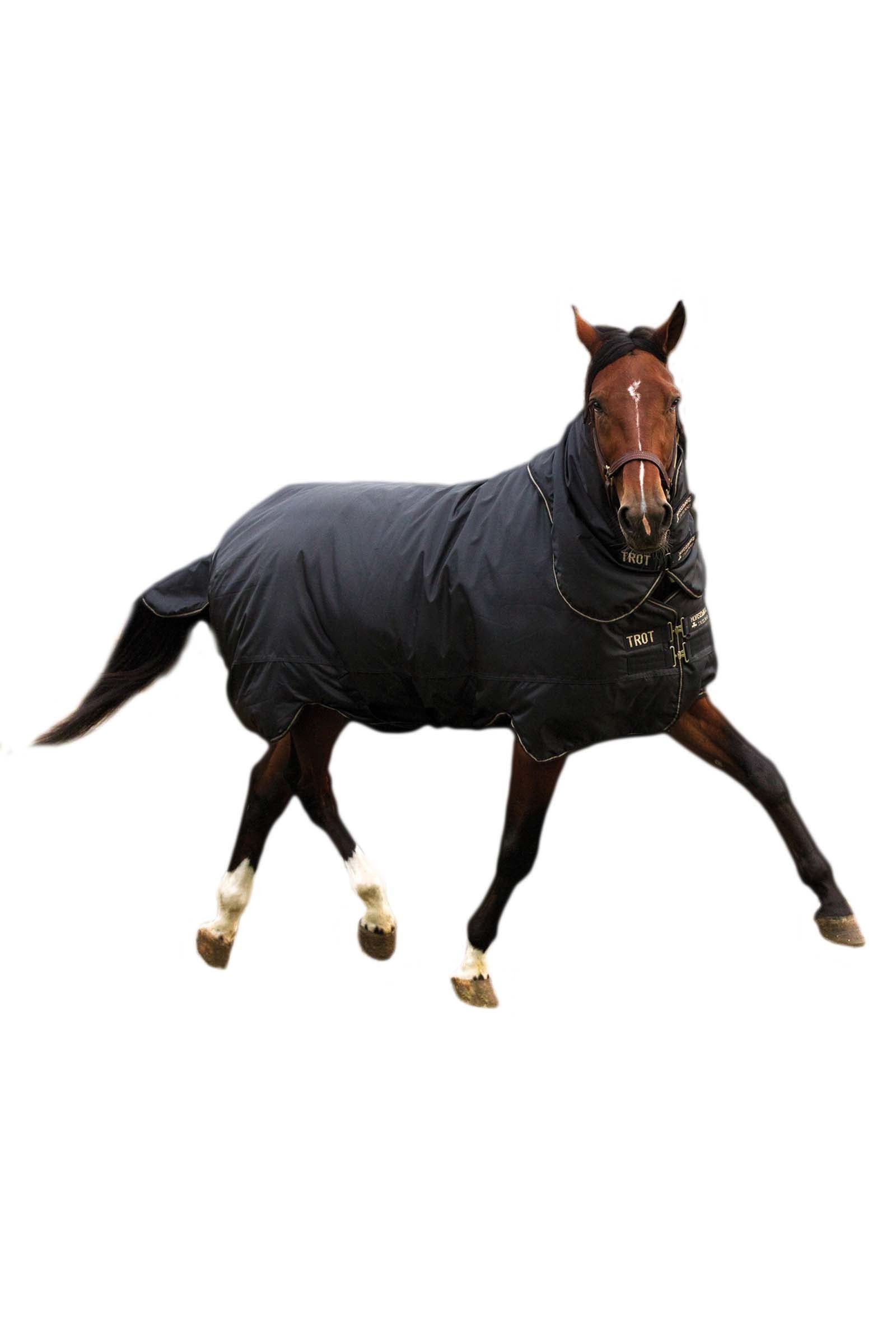 Horseware Trot Plus Utedekken med avtagbart halsstykke, 350g Dekken