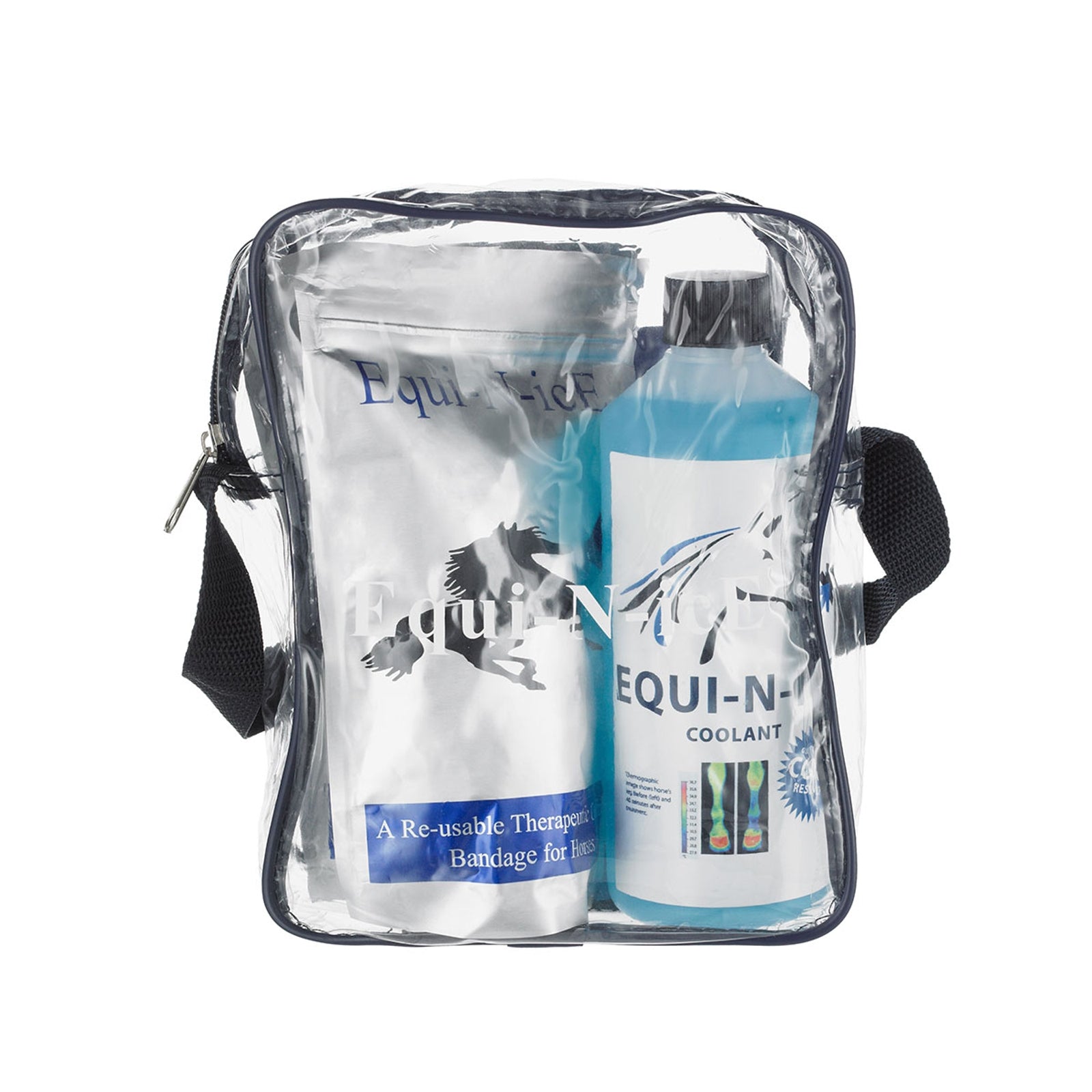 Equi-N-icE stallpakke (2 bandasjer + 500 ml) Hestepleie