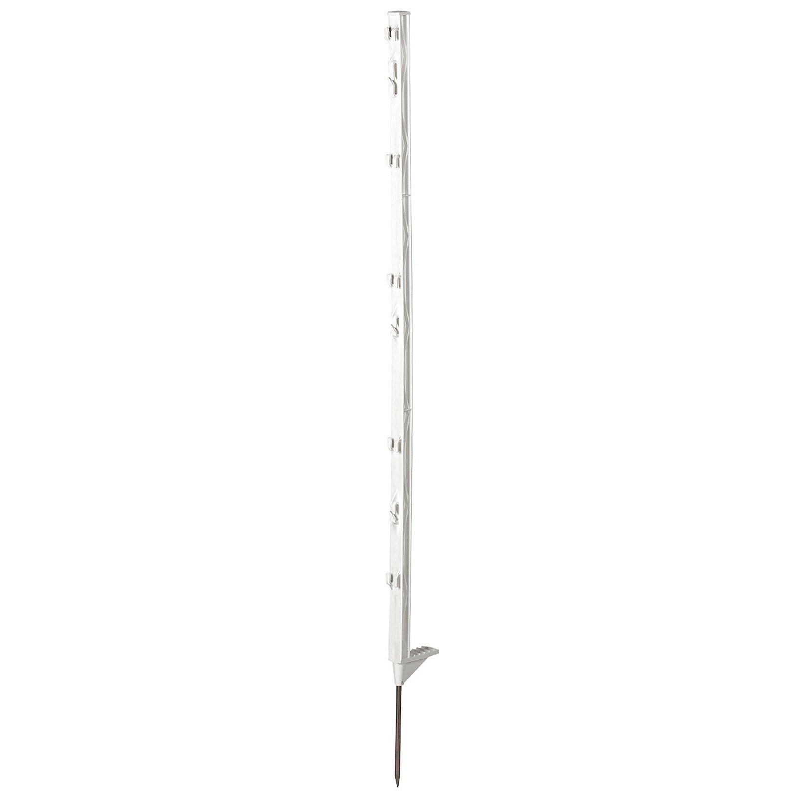 Farm Patrol klassisk plastpåle m/ enkel fotdel, 105 cm, 5 stk Elektrisk gjerdeutstyr