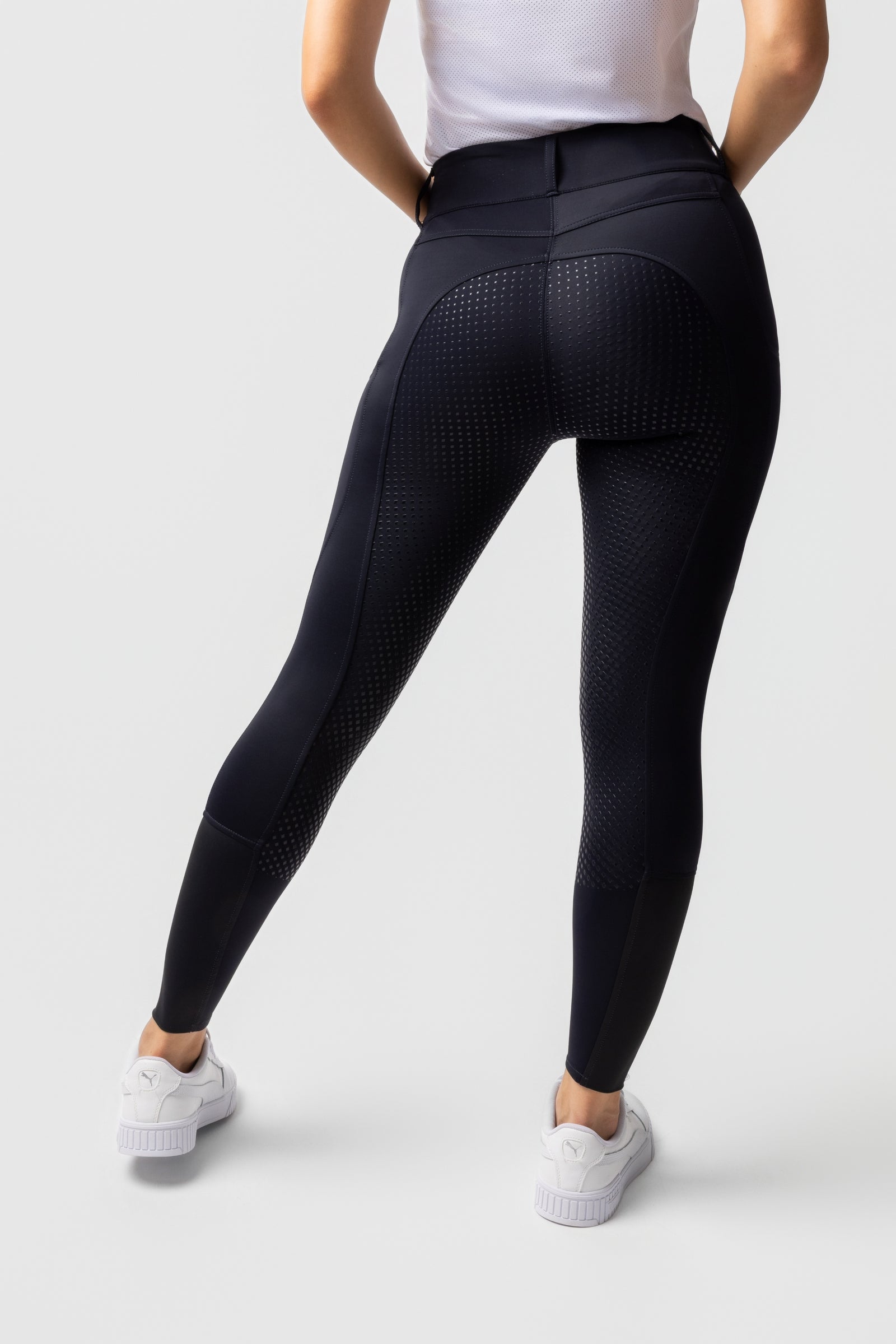 Horze Evelyn Dame Full Grip ridebukser UPF 50+ Rideklær til dame