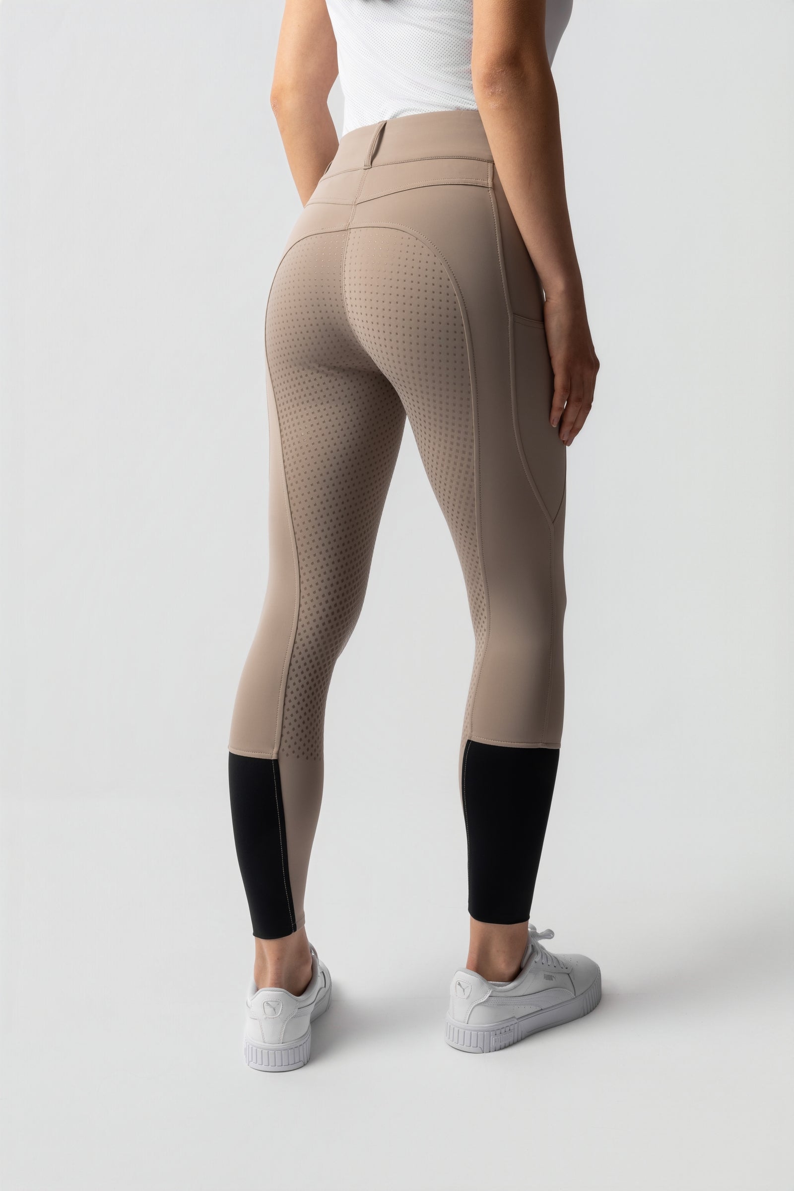 Horze Evelyn Dame Full Grip ridebukser UPF 50+ Rideklær til dame
