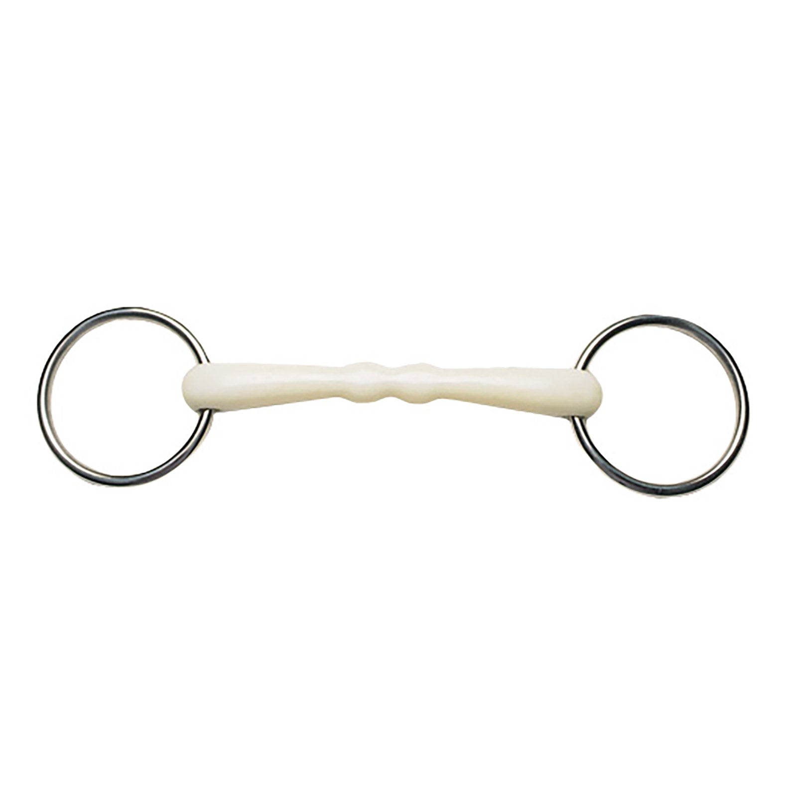 Korsteel Flexi rett munnstykke, løse ringer, trinsebitt Bitt