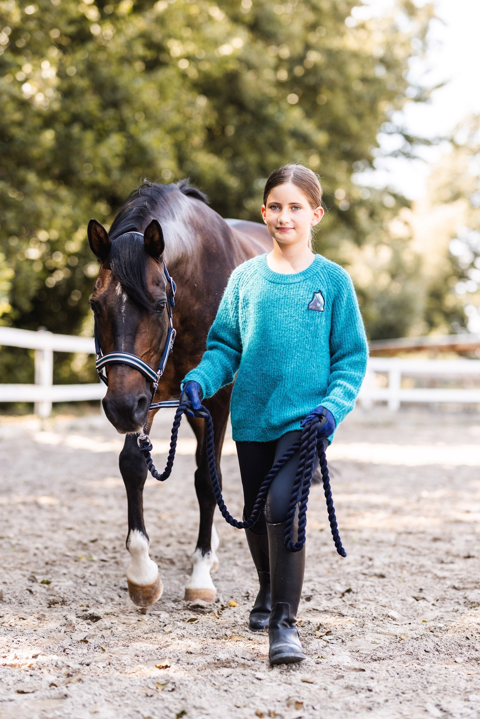 Horze Dorina Kids' Knitted Sweater Kids Apparel