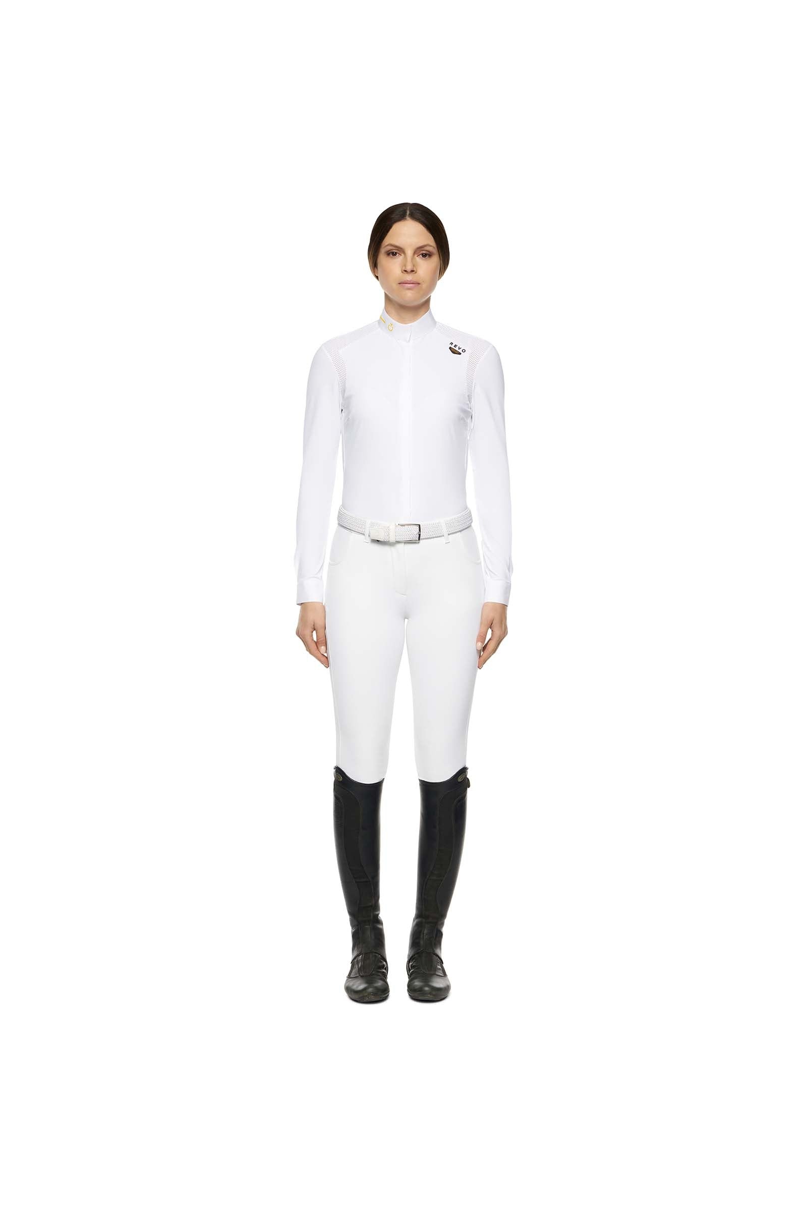Cavalleria Toscana R-Evo Perforated Epaulet Women's Competition Longsleeve Women’s Riding Clothing