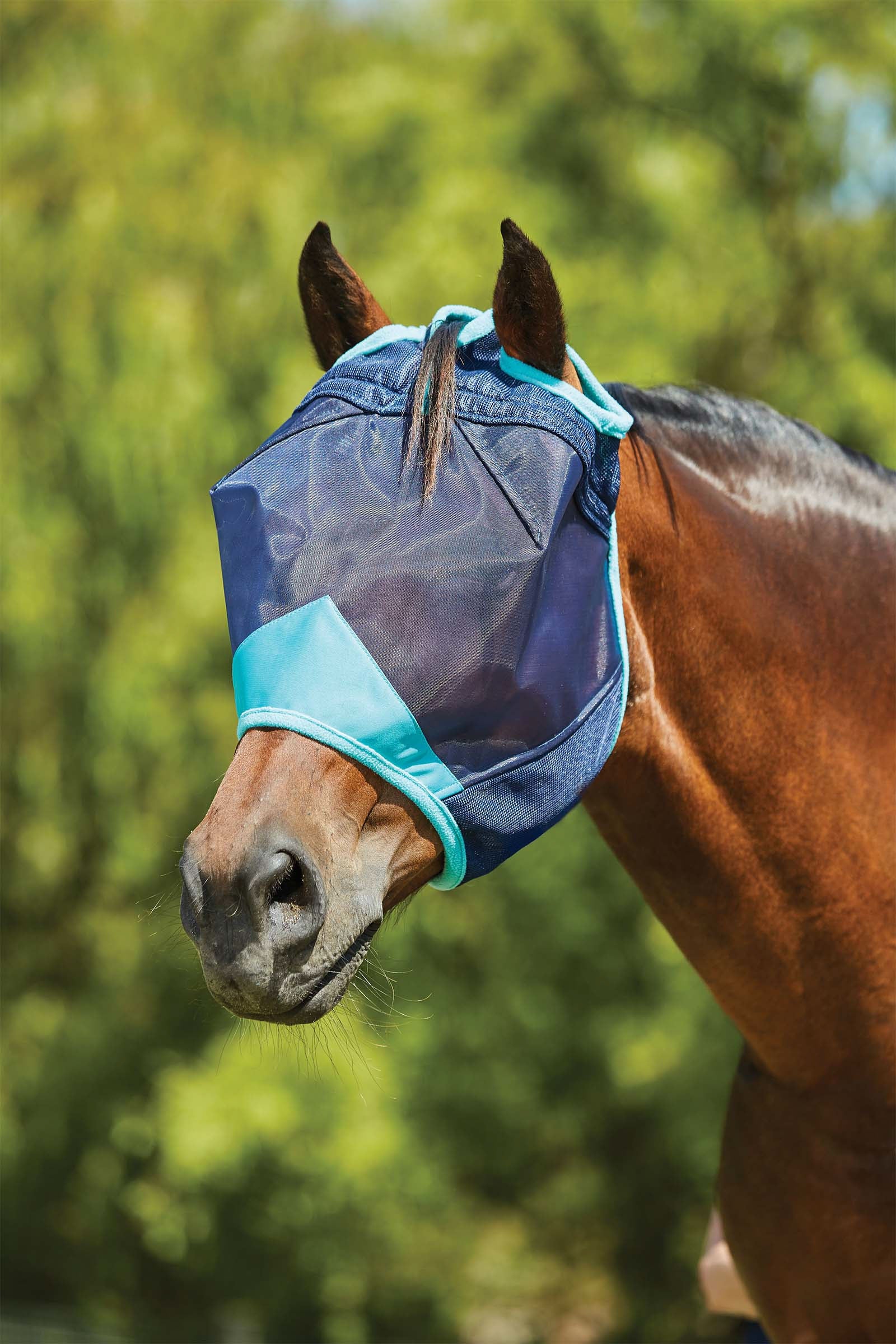 Weatherbeeta Comfitec Deluxe Fine fluemaske i mesh Fluebeskyttelse til hest