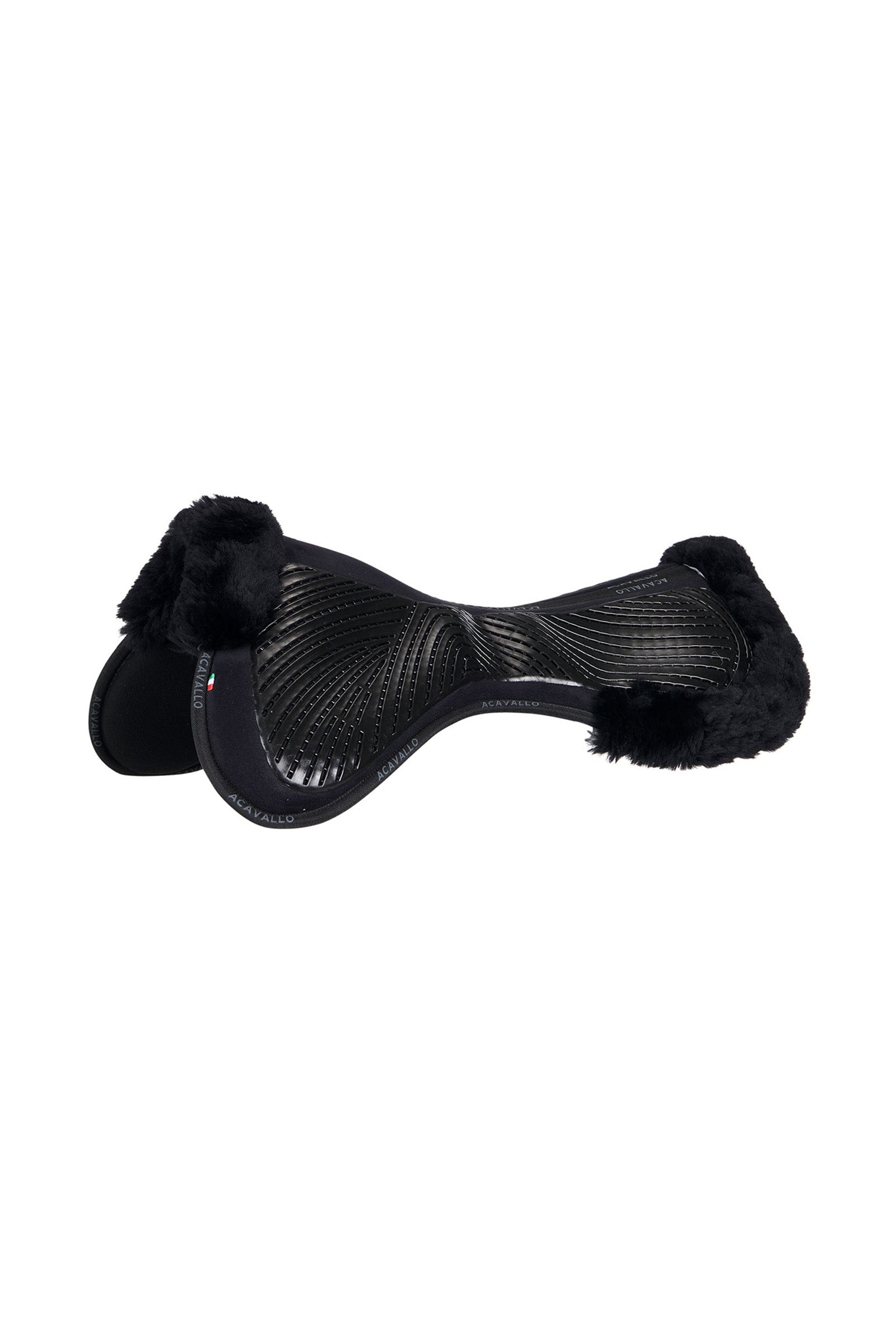 Acavallo Close Contact Gel & Memory Foam halvpad med saueskinn Sjabraker