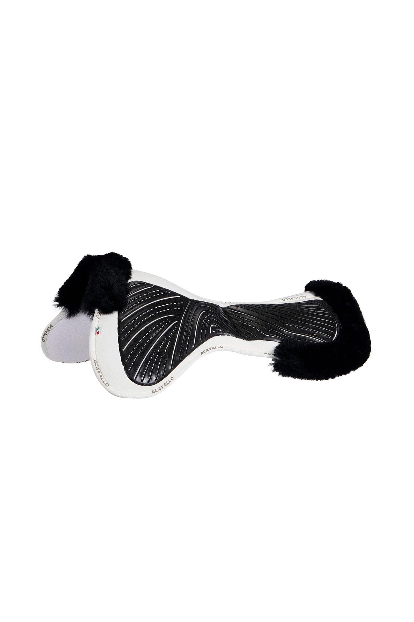 Acavallo Close Contact Gel & Memory Foam halvpad med saueskinn Sjabraker