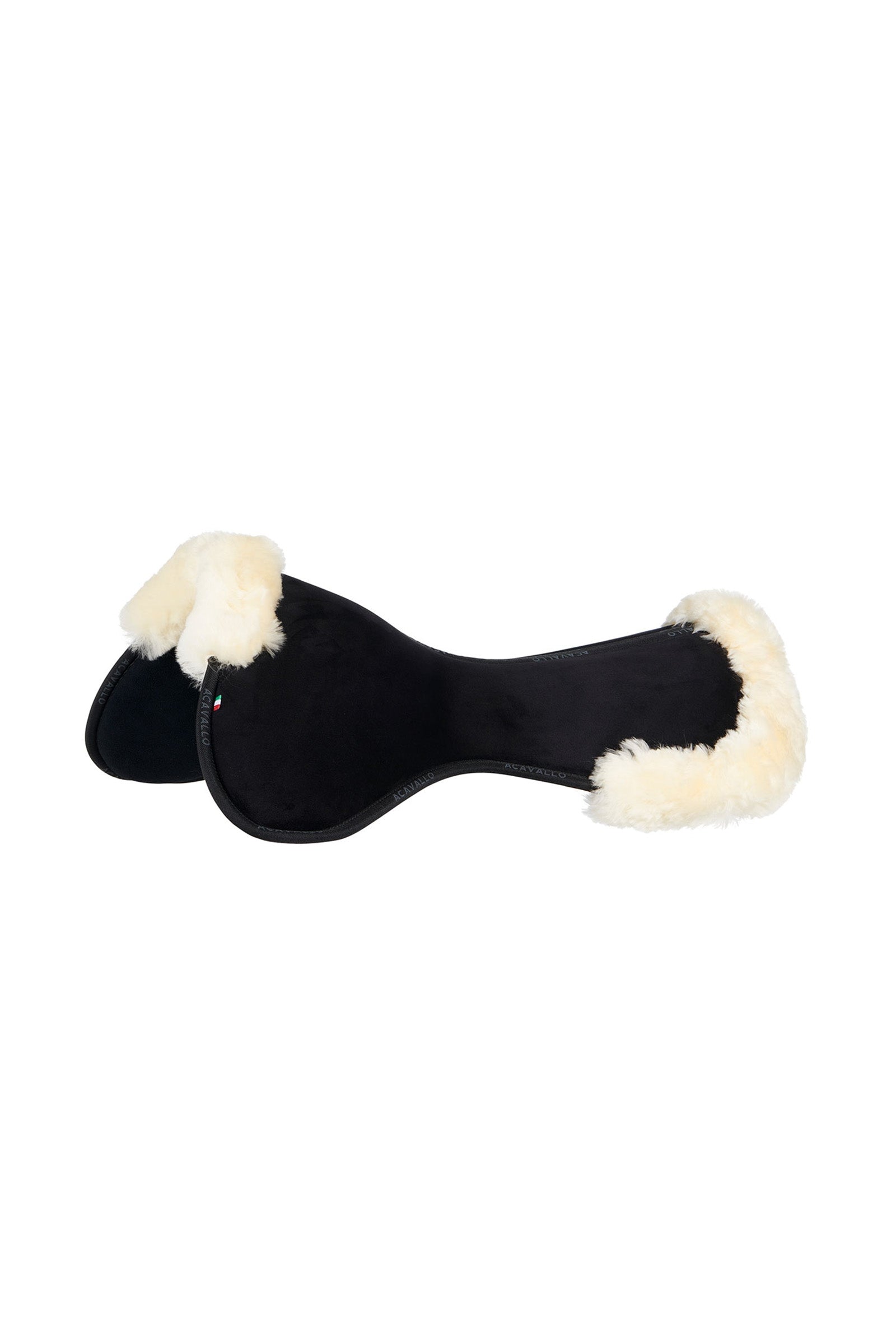 Acavallo Close Contact Memory Foam halvpad med saueskinn Sjabraker