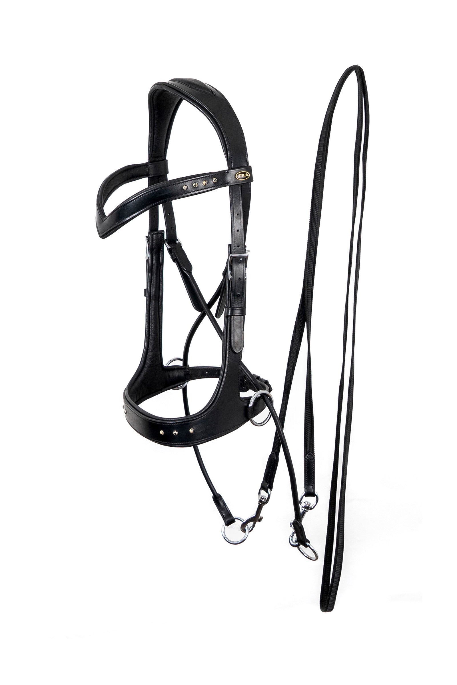 F.R.A. Freedom Riding Articles Glory Bitless Bridle With Reins (System 5), black Bridles & Reins