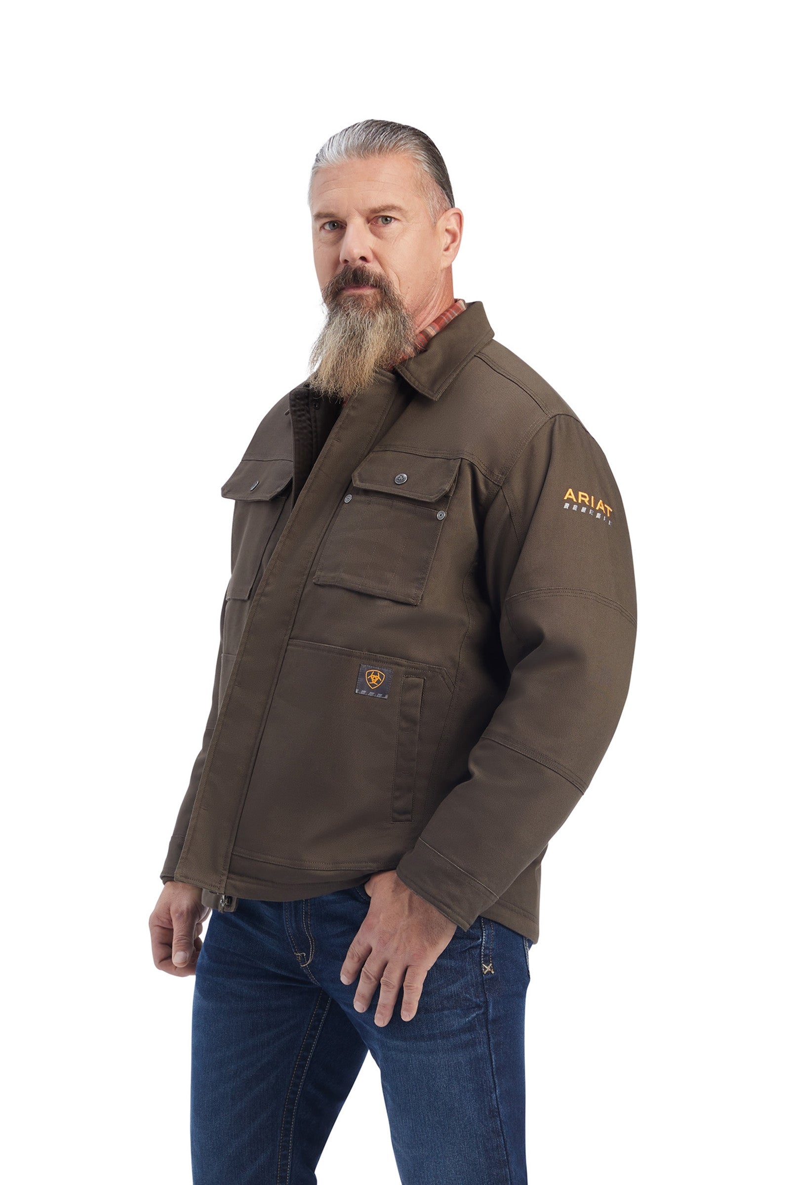 Ariat Rebar DuraCanvas Sherpa Lined jakke til herre Rideklær til herre