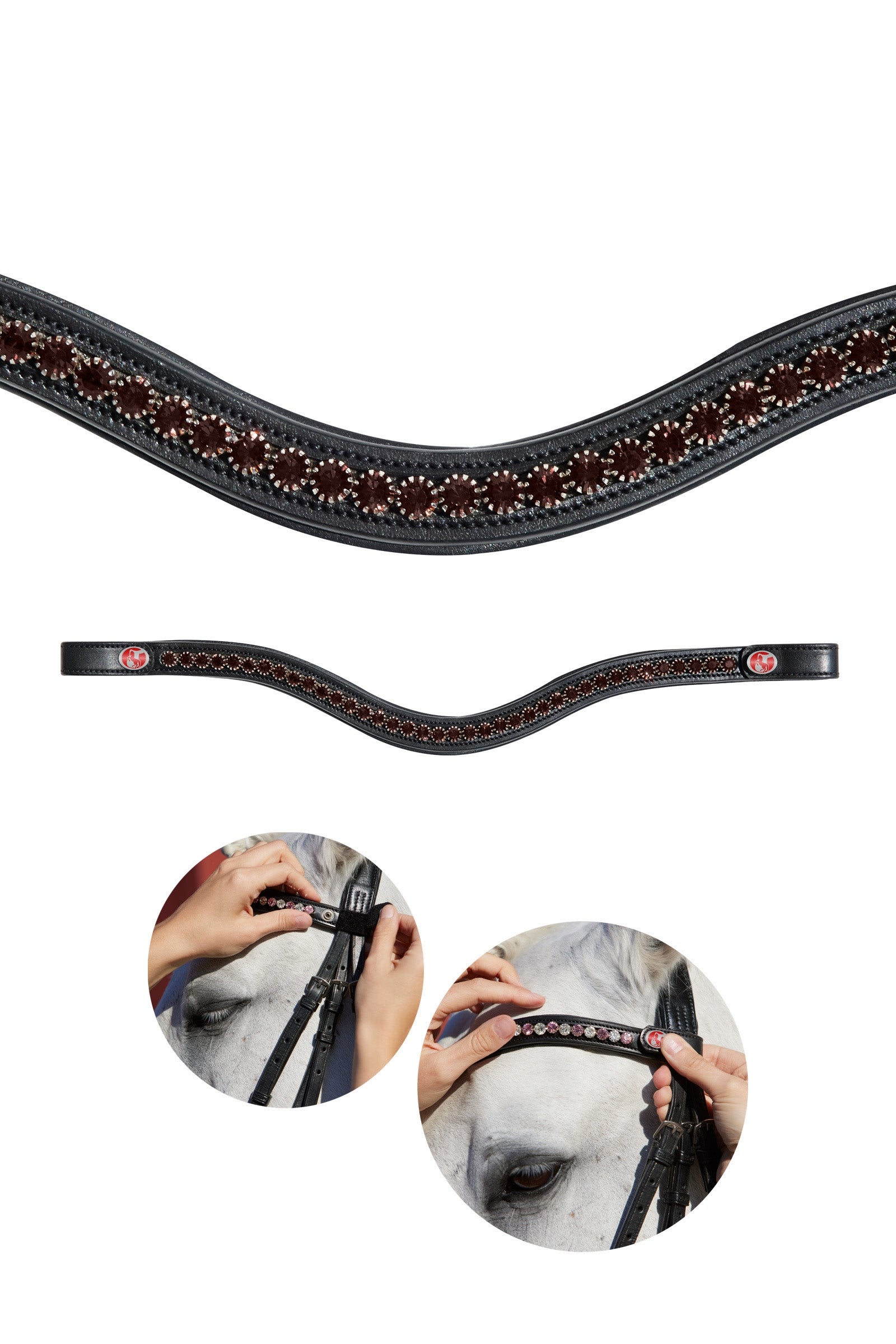 Kieffer FlexiLoop® Crystal pannebånd Hodelag & Tøyler