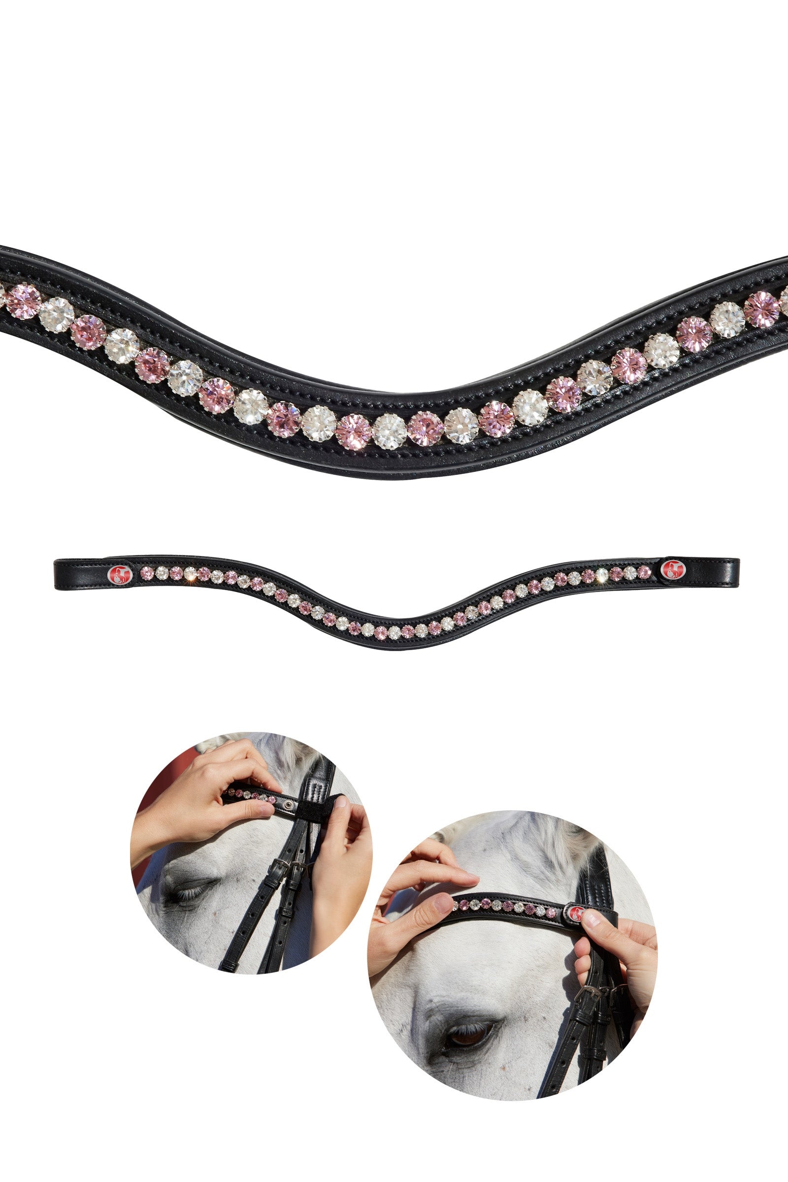 Kieffer FlexiLoop® Crystal pannebånd Hodelag & Tøyler