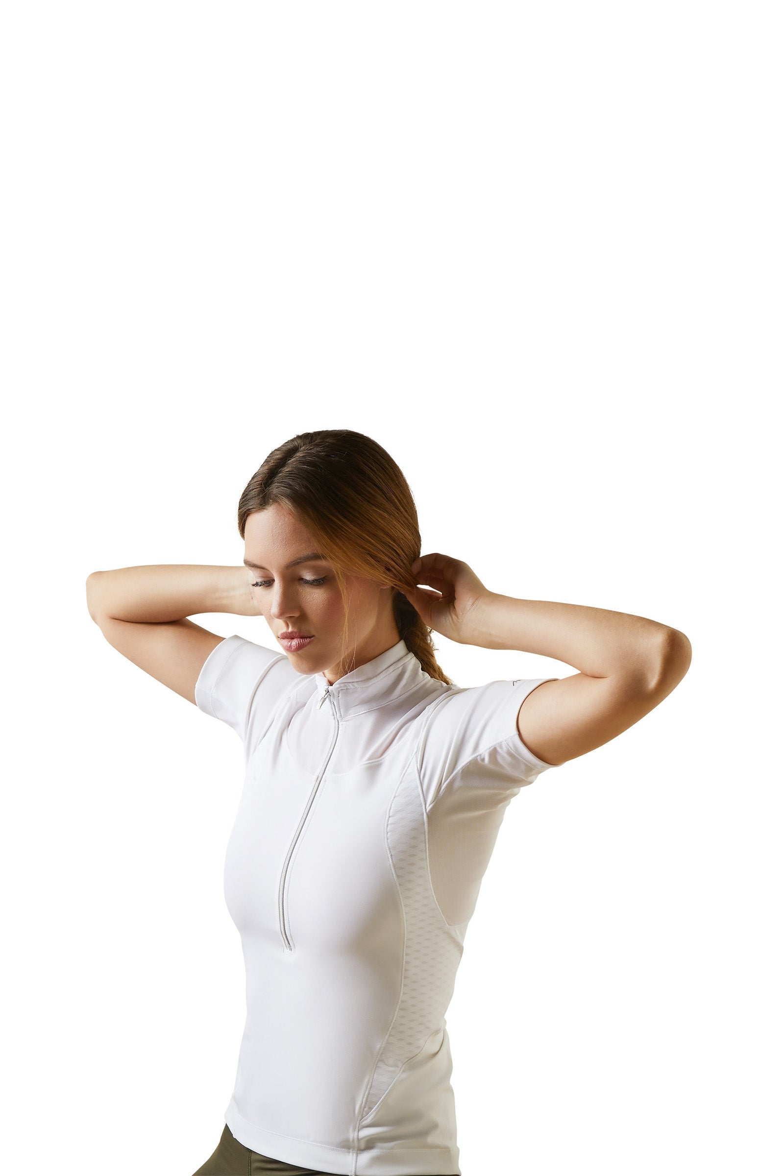 Ariat Ascent konkurranseskjorte med 1/4 glidelås for kvinner Rideklær til dame