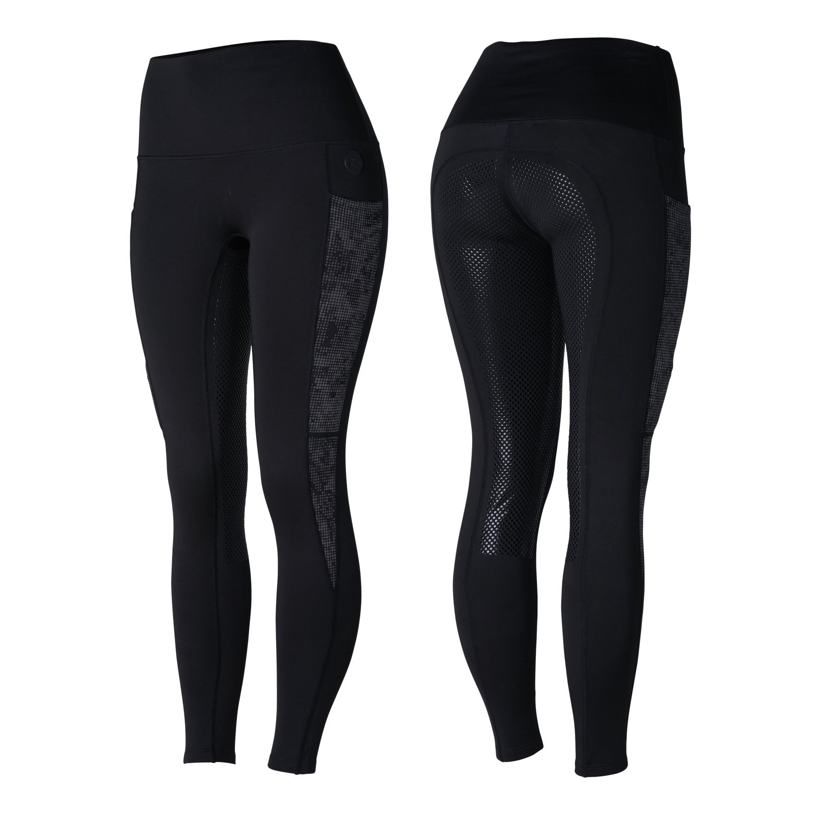 Horze Ramona reflekterende tights med høyt liv og fleece, dame Womens Breeches