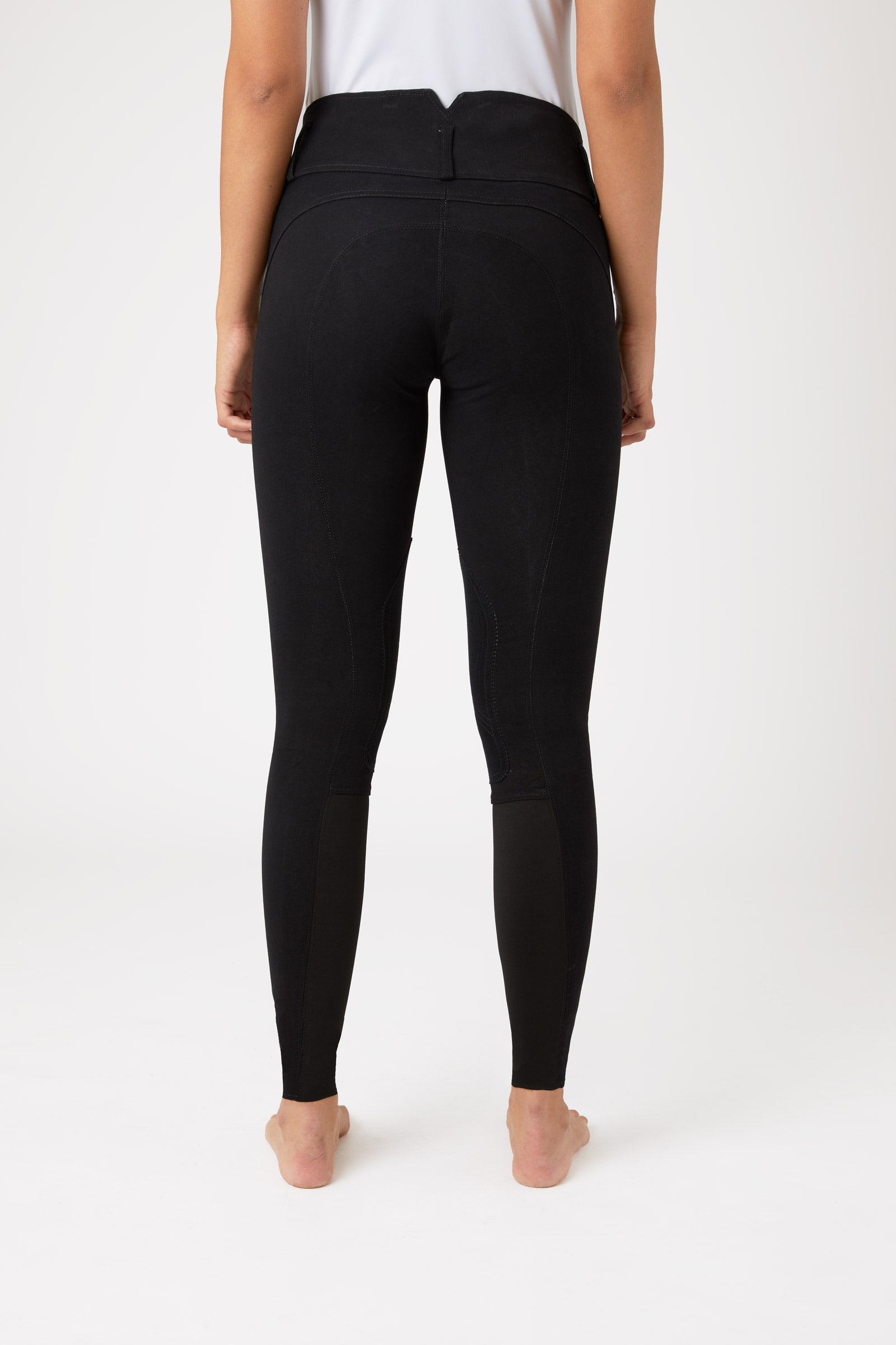 Horze Daniela Women's Leather Knee Patch Breeches Womens Breeches