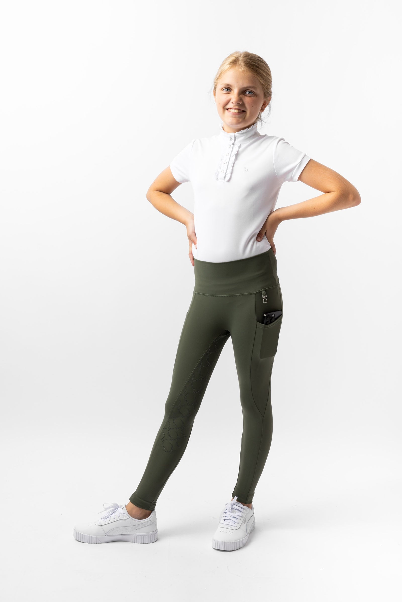 Horze Gillian Kids´ Full Seat Compression Tights Kids Apparel