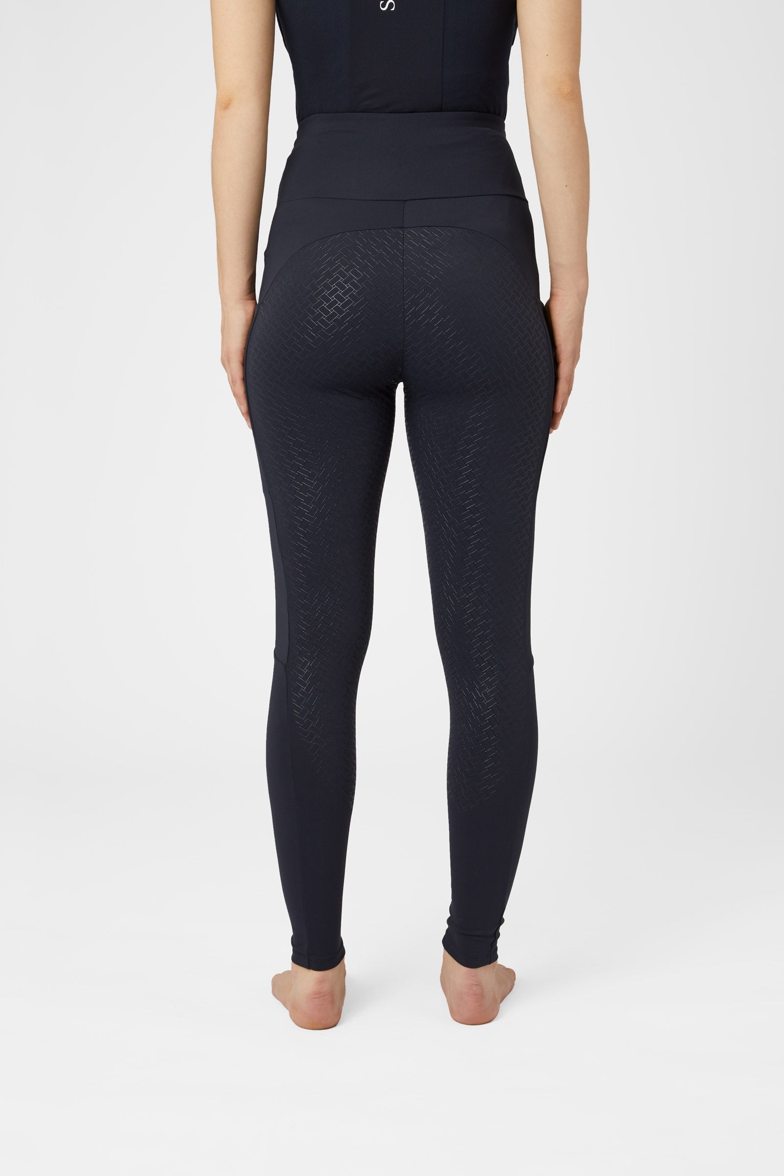 Horze Ginny Maternity Silicone Full Seat Riding Tights with Phone Pockets Womens Breeches