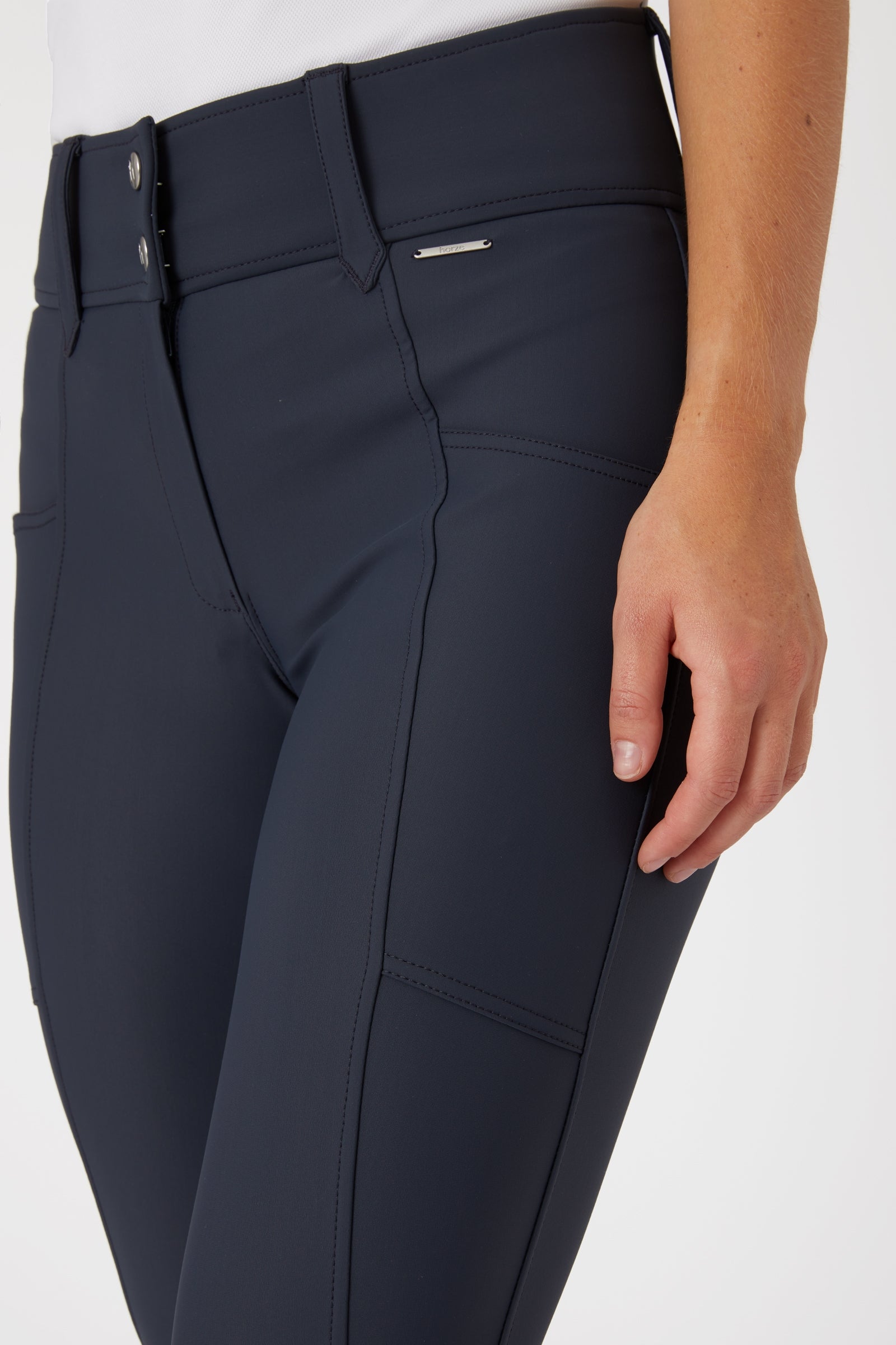 Horze Indira Women's Knee Grip Breeches with High Waist Womens Breeches