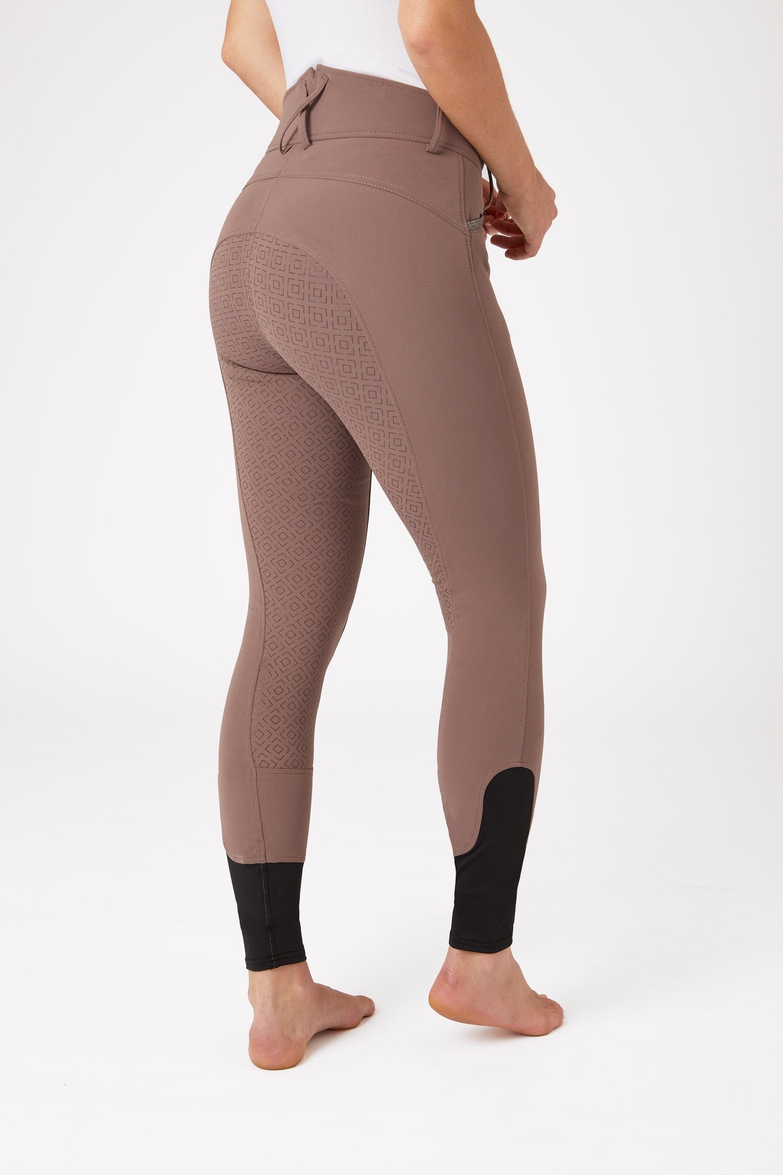 Horze Ridebukser, lommer med mikrokrystaller, høyt liv, helforsterket med silikon, dame Womens Breeches