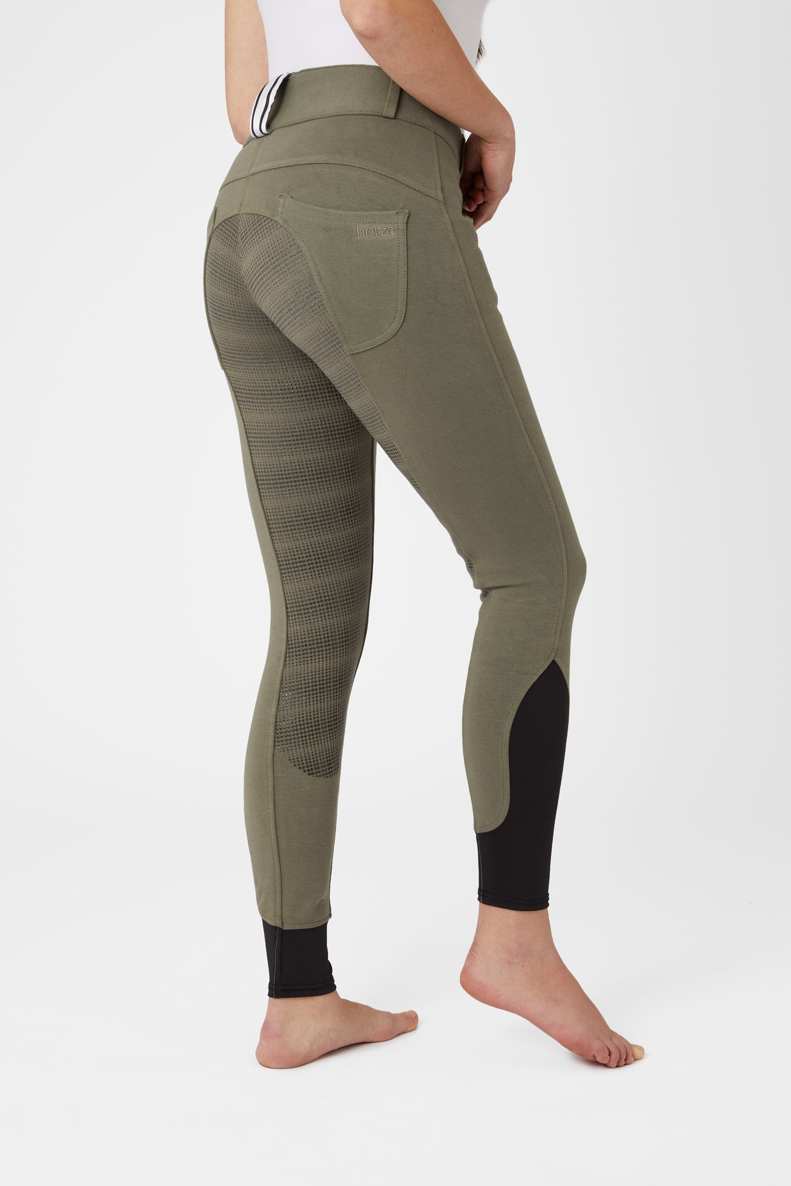 Horze Women's Full Seat Breeches with Belt Loop Detail Womens Breeches