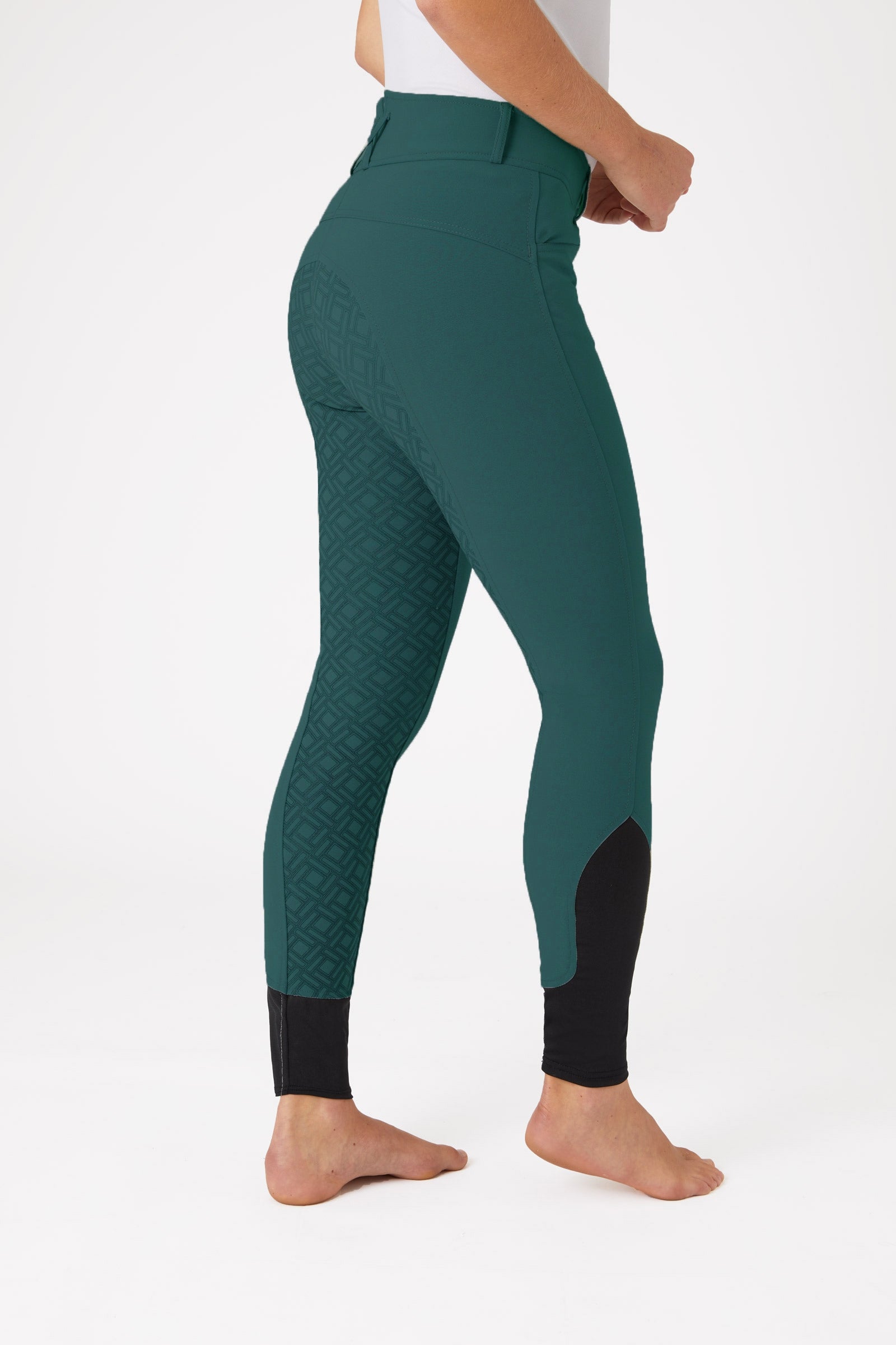 Horze helforsterkede ridebukser med silikon full grip og høyt liv til dame Womens Breeches