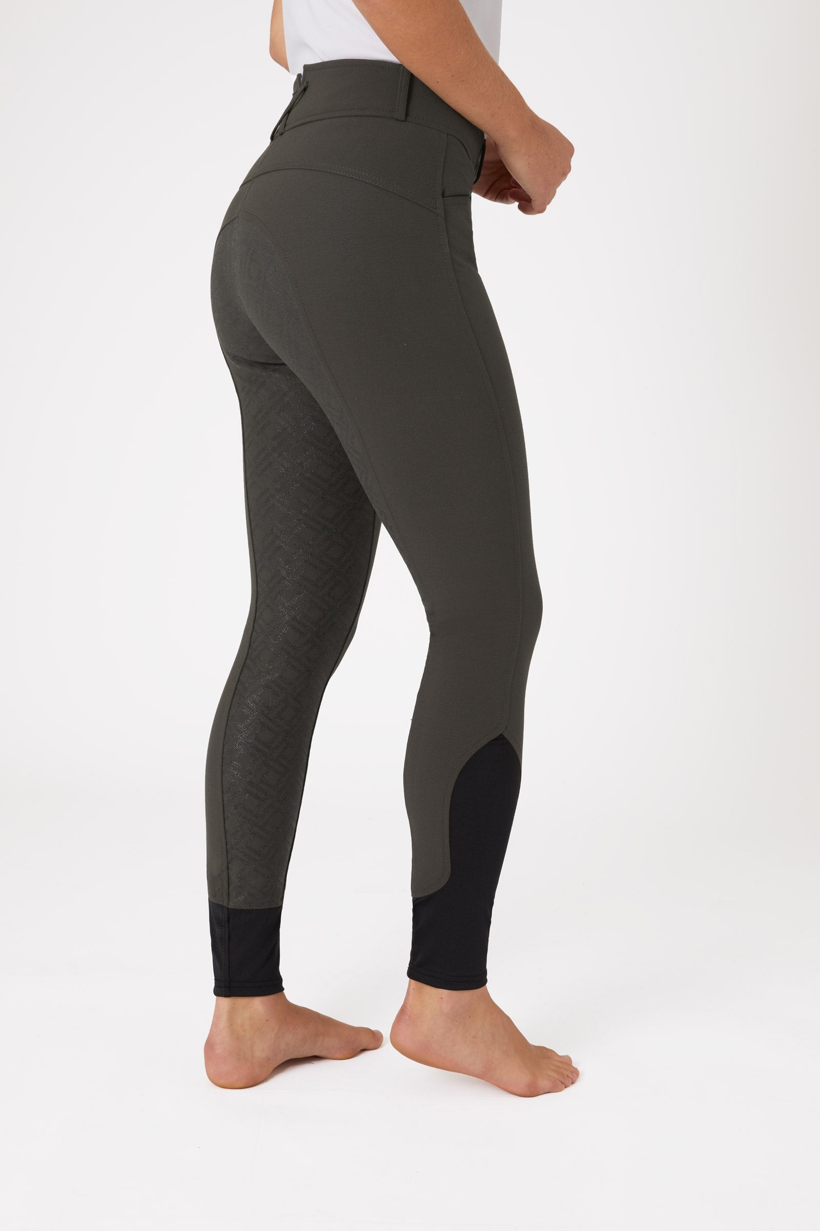 Horze helforsterkede ridebukser med silikon full grip og høyt liv til dame Womens Breeches