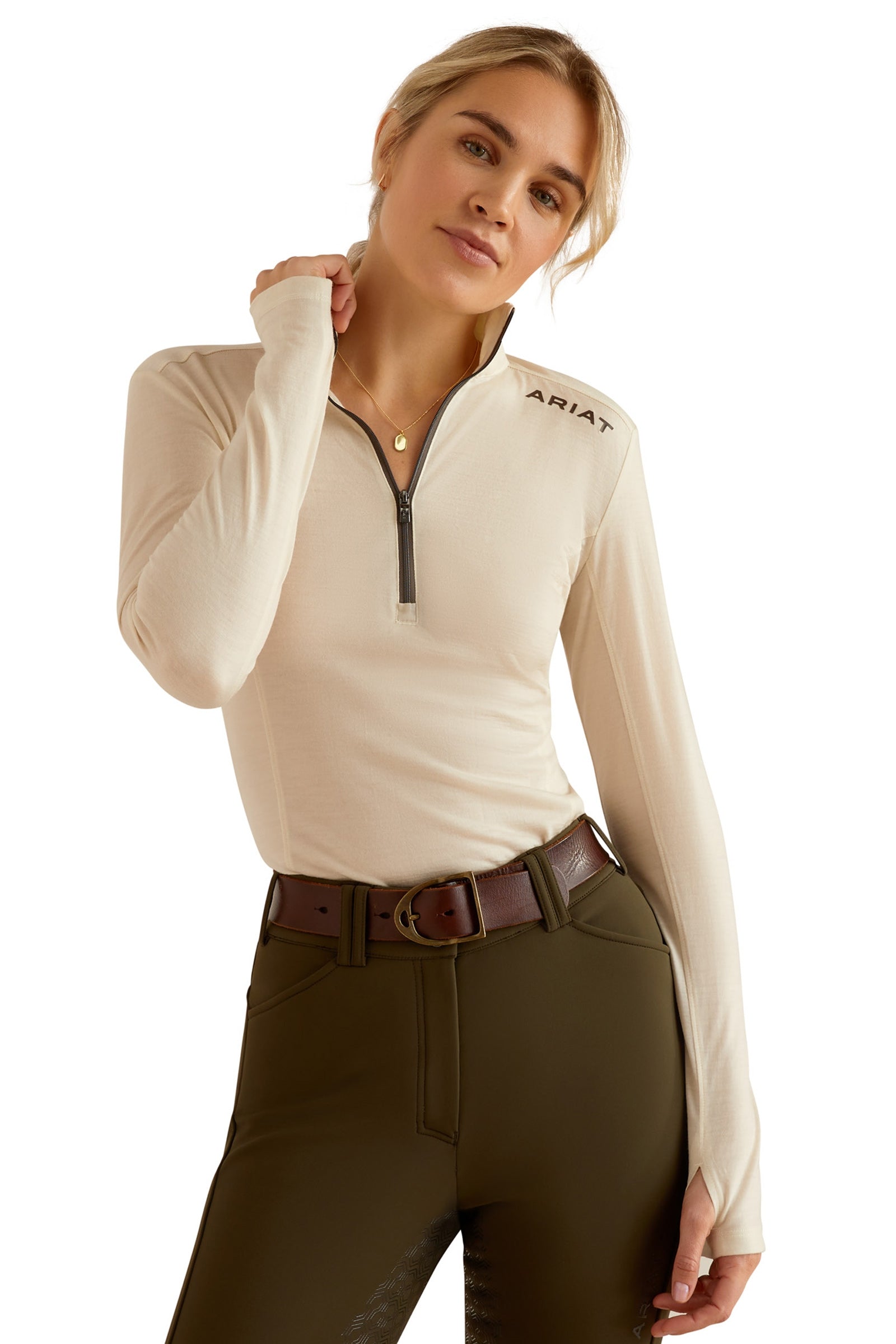 Ariat Cheviot Women´s 1/4 Zip Baselayer Shirt Rideklær til dame