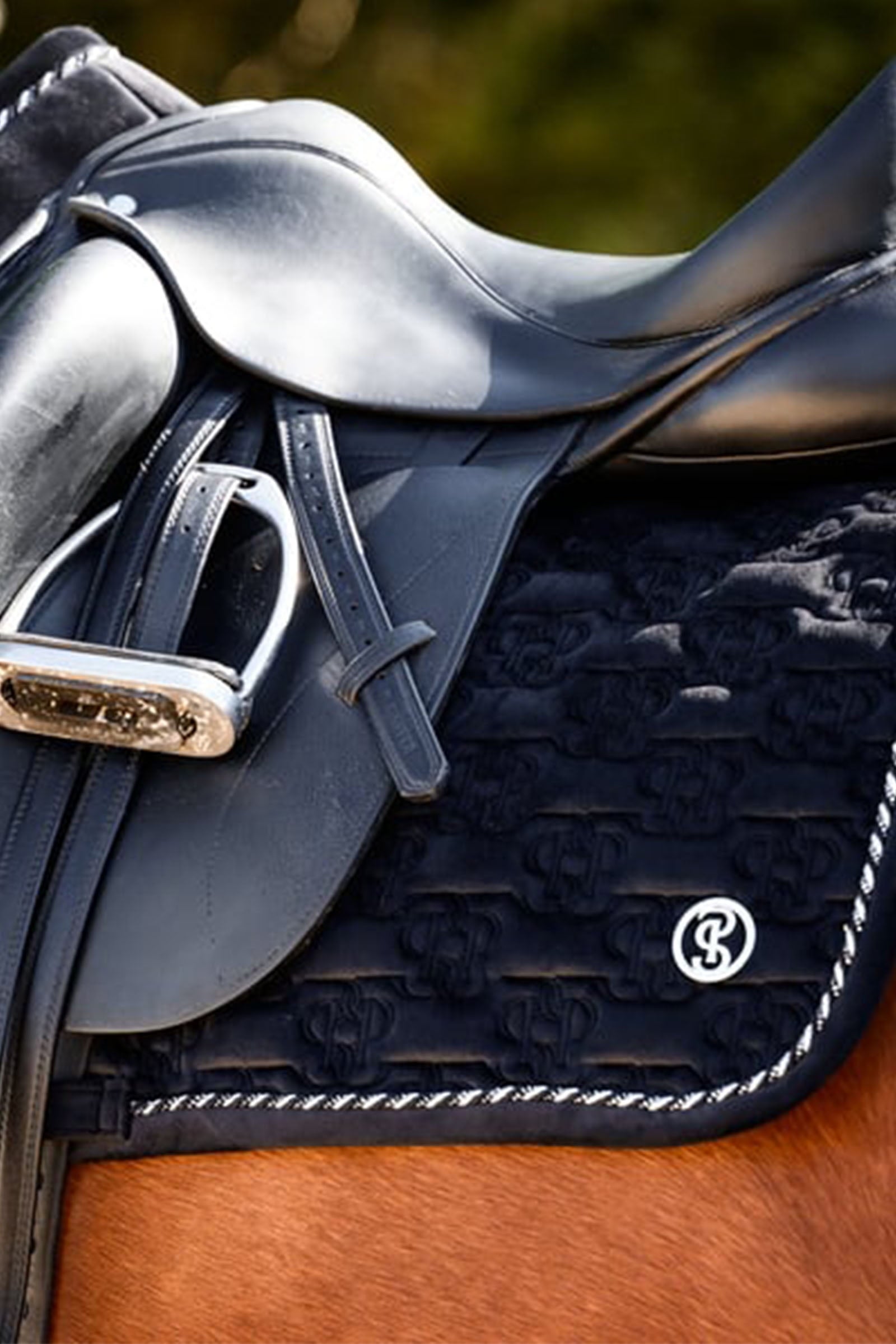 PS of Sweden Saddle Pad Velvet Monogram Dressage Saddle Pads