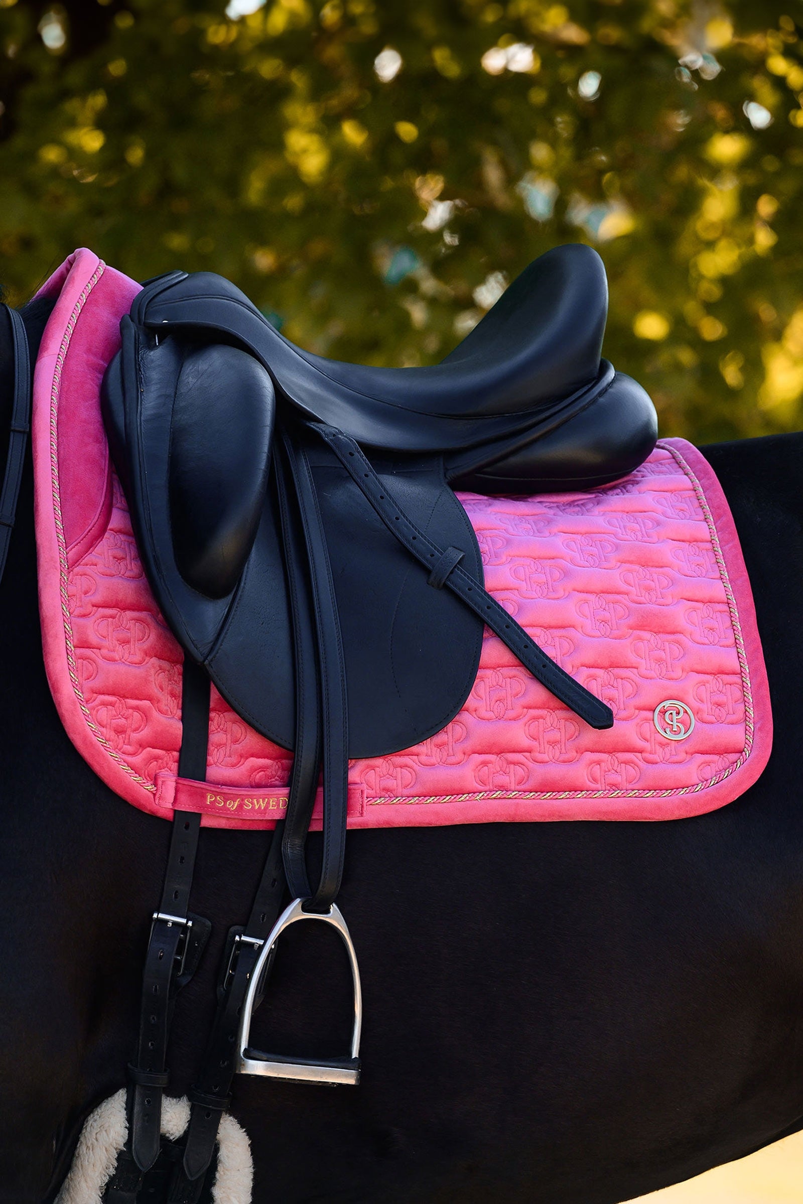 PS of Sweden Saddle Pad Velvet Monogram Dressage Saddle Pads