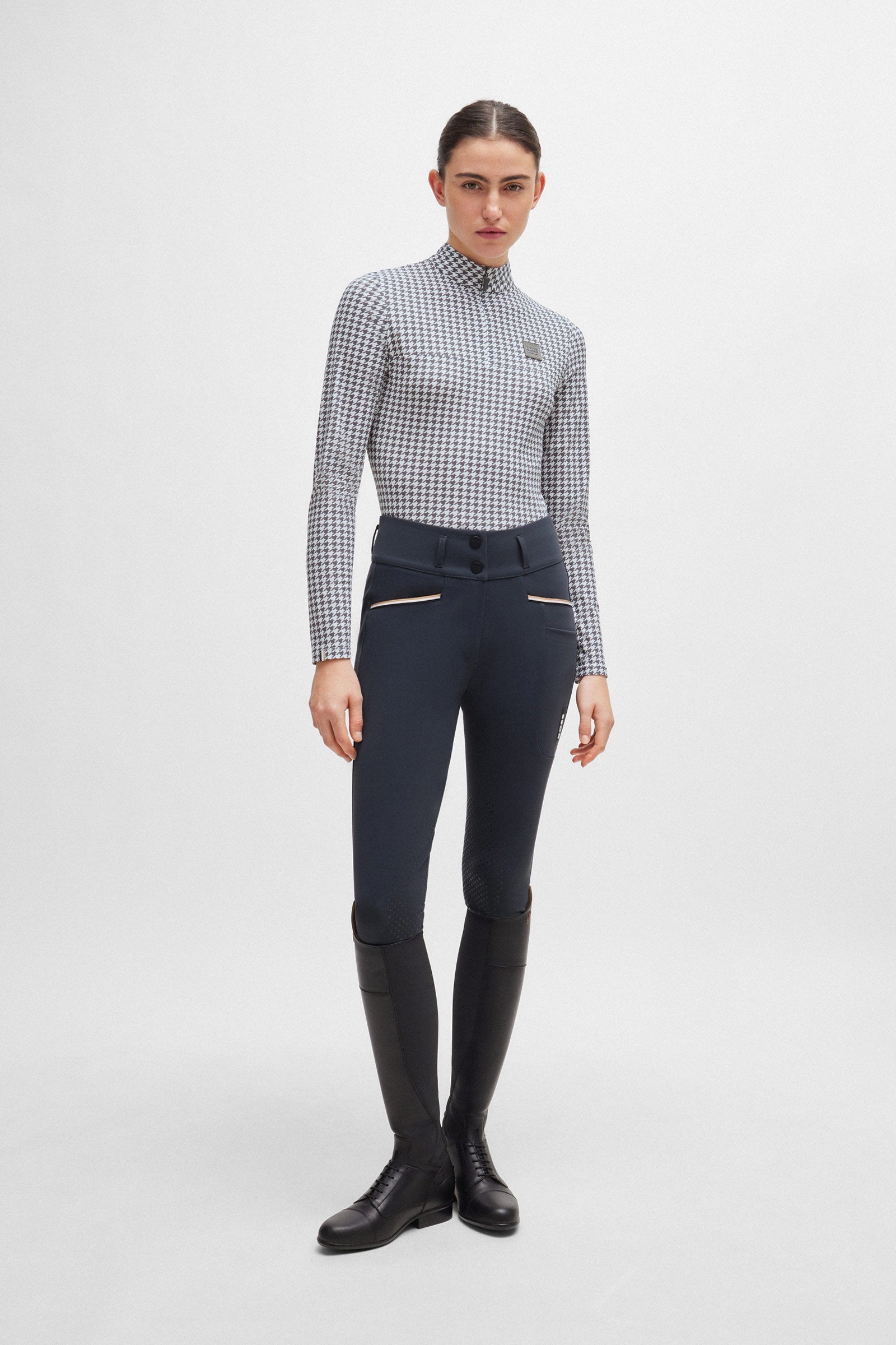 Boss Rachel Training Shirt Houndstooth Women’s Riding Clothing