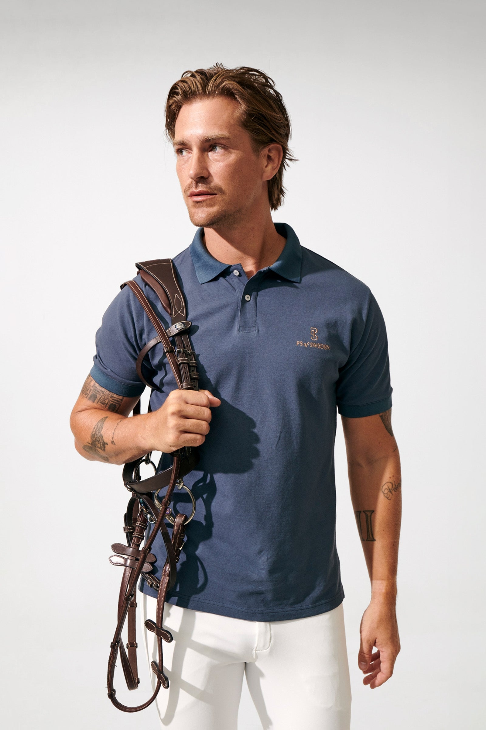 PS of Sweden Lucas Men´s Pique Polo Shirt Rideklær til herre