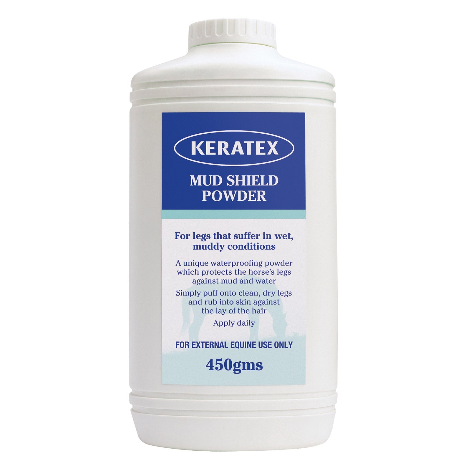 Keratex Mud Shield pulver, 450 gram Hestepleie