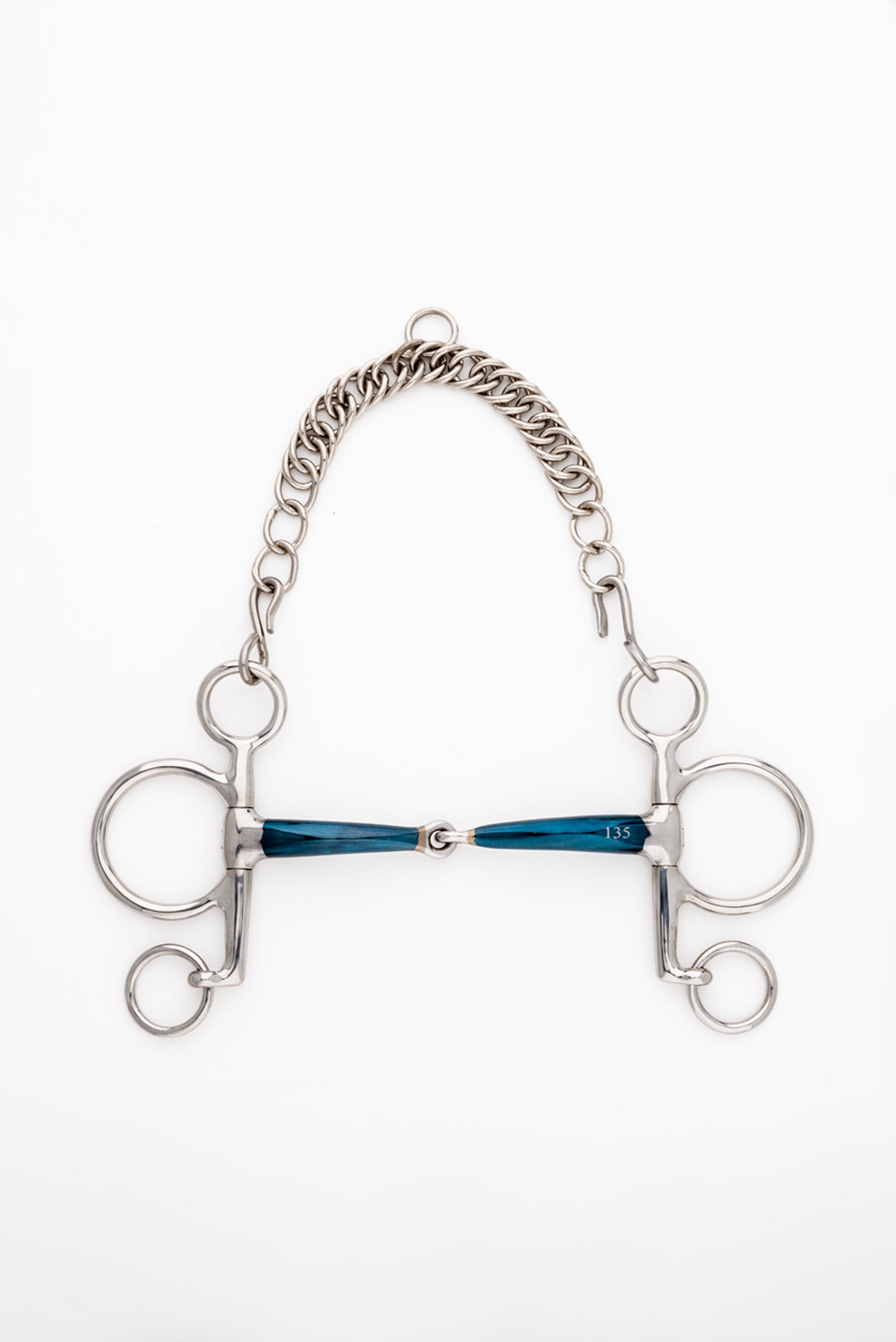 Kavalkade ergonomisk pelham-bitt, enkelledd, kort, 14 mm Bitt