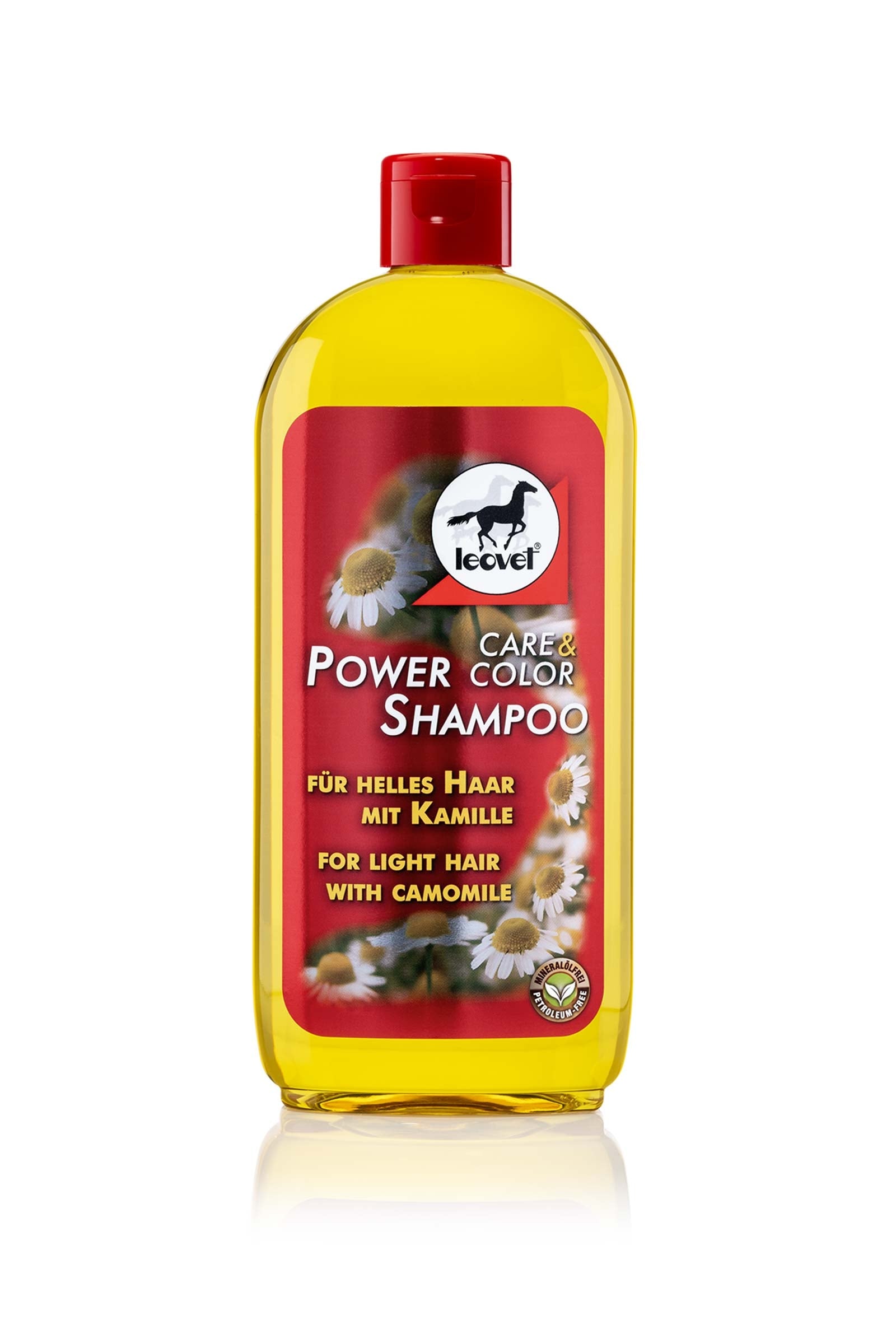 Leovet Power Shampoo med kamille for lyst hår Hestepleie